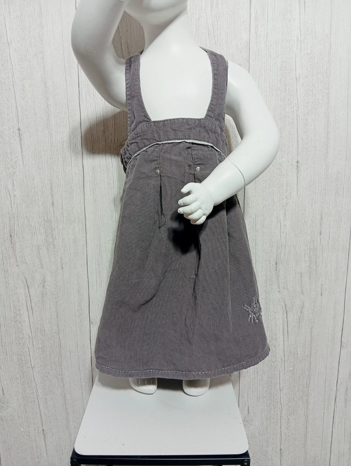 Robe fille - taille 18 mois (81 cm) - kidkanai- couleur gris – Kid Kanai – taille 12-18 mois / 80 cm