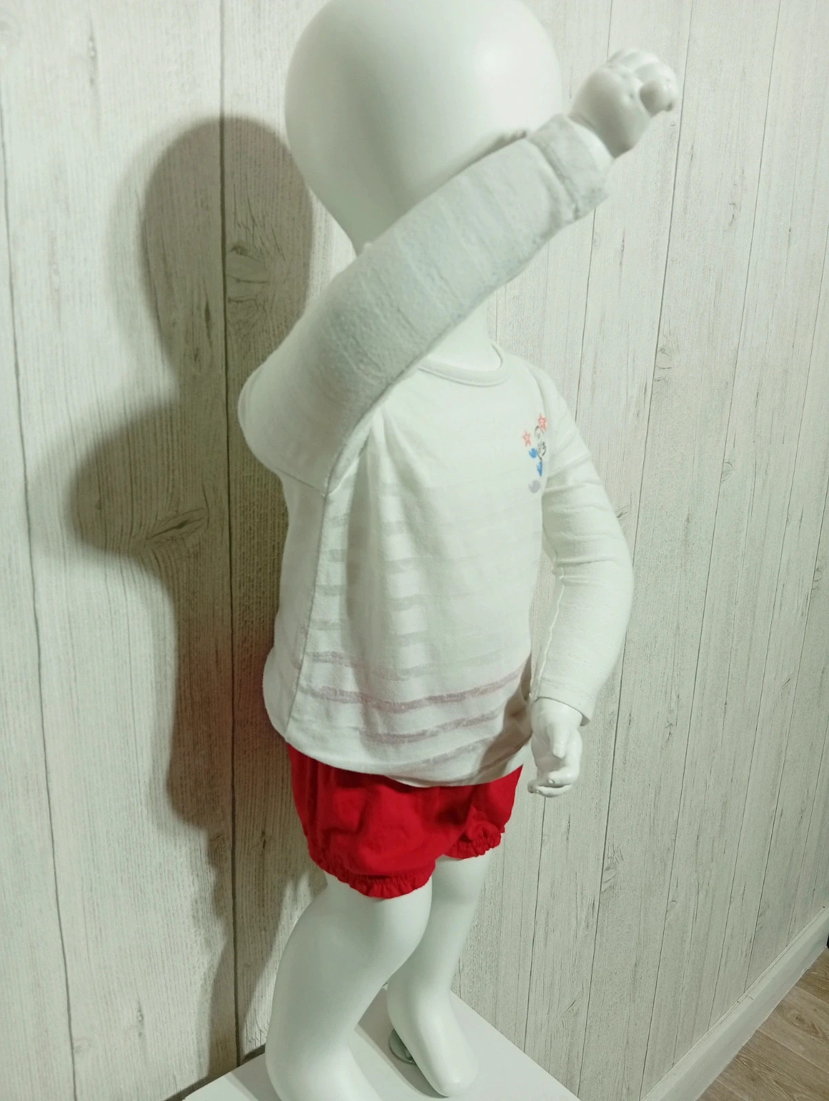 Ensemble 2 pieces fille - taille 18 mois ( 81 cm) - orchestra - couleur blanc et rouge – Orchestra – taille 12-18 mois / 80 cm 2