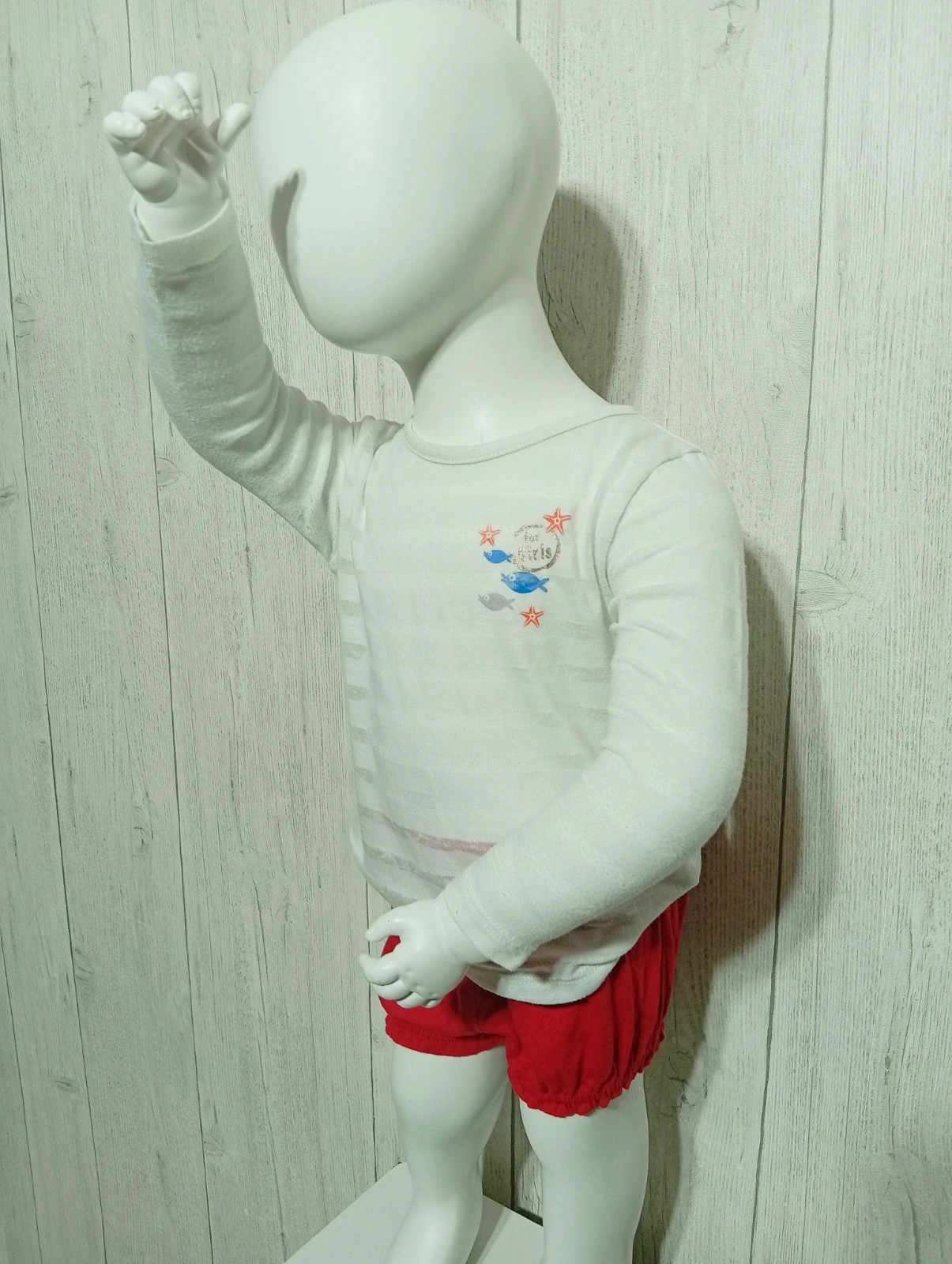 Ensemble 2 pieces fille - taille 18 mois ( 81 cm) - orchestra - couleur blanc et rouge – Orchestra – taille 12-18 mois / 80 cm 3