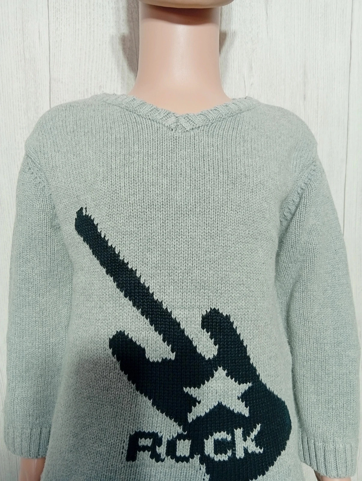 Pull polaire garcon - taille 4 ans (104 cm) - kidkanai- couleur gris et noir – Kid Kanai – taille 4 ans / 104 cm 2