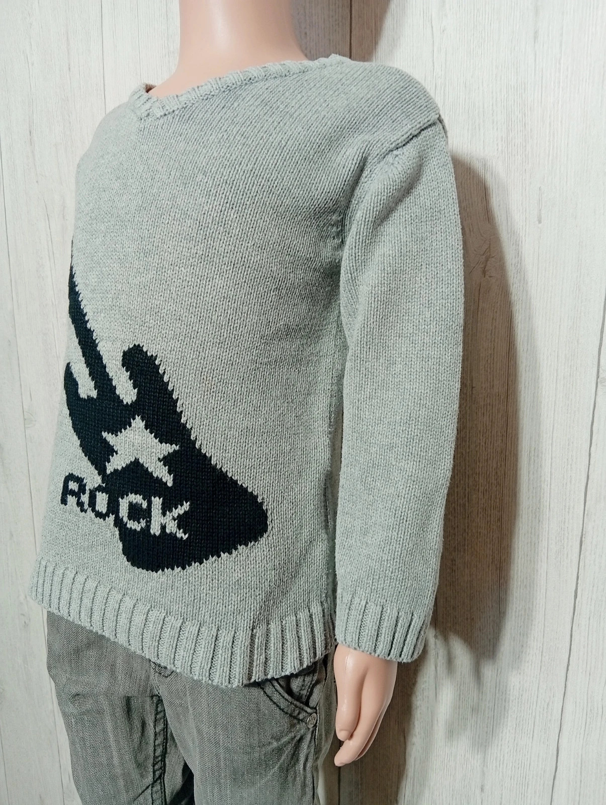 Pull polaire garcon - taille 4 ans (104 cm) - kidkanai- couleur gris et noir – Kid Kanai – taille 4 ans / 104 cm 5