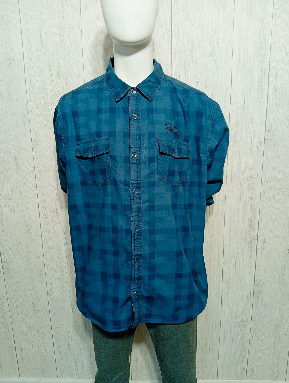 Chemise a carreaux homme - taille XXL/44 - RMS26 - couleur marine – rms26 – taille XXL
