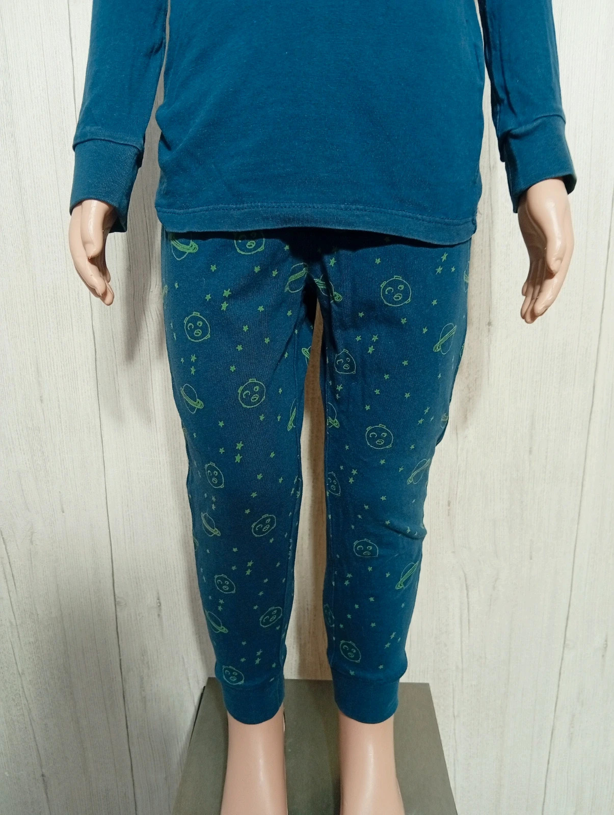 Ensemble pyjama 2 pieces garcon- taille 4 ans (102 cm) - RR- couleur marine blanc vert – RR – taille 4 ans / 104 cm 3