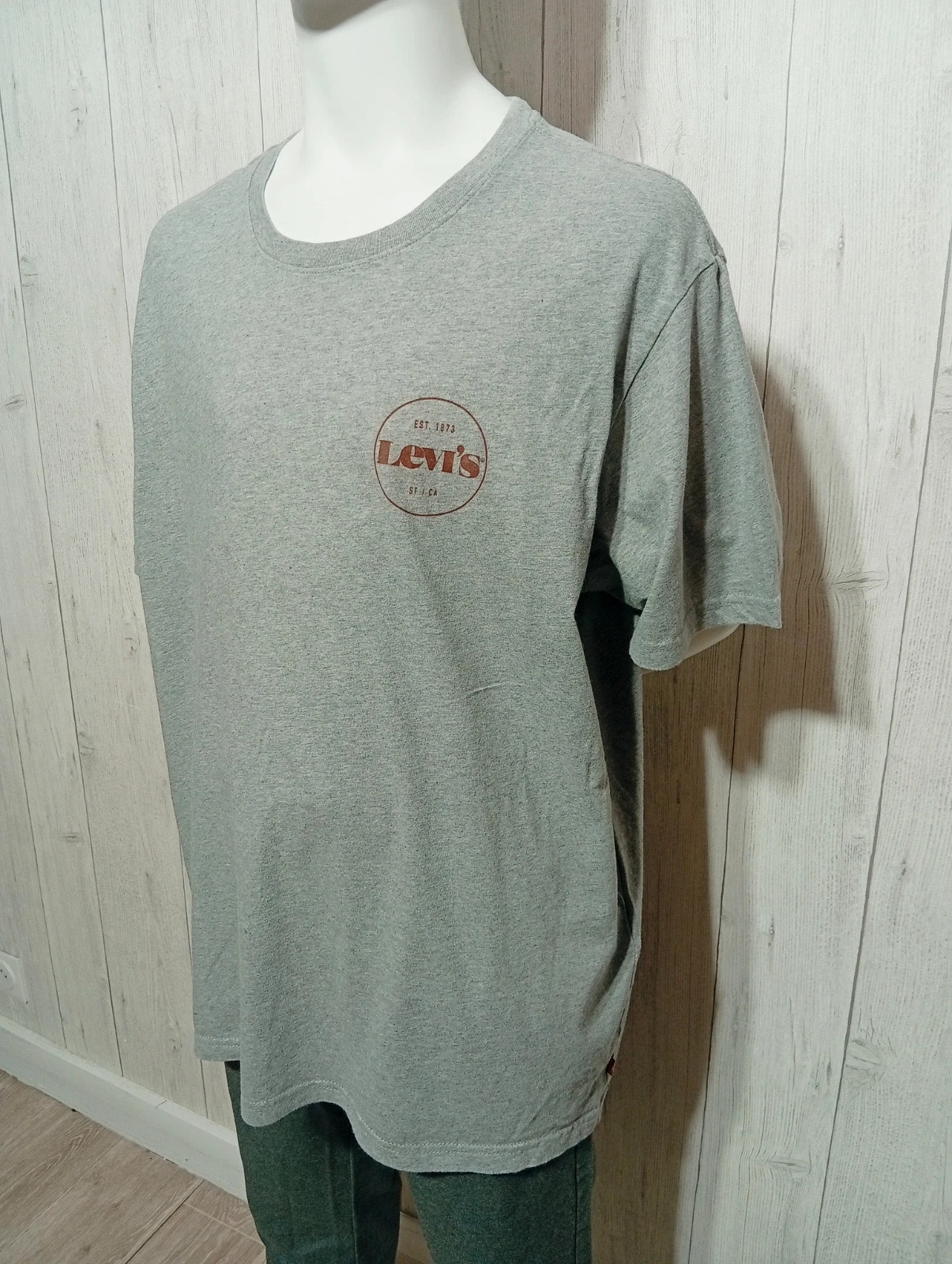 T-shirt imprimé manches courte homme- taille XL/42 - Levi's - couleur gris – Levi's – taille XL 5