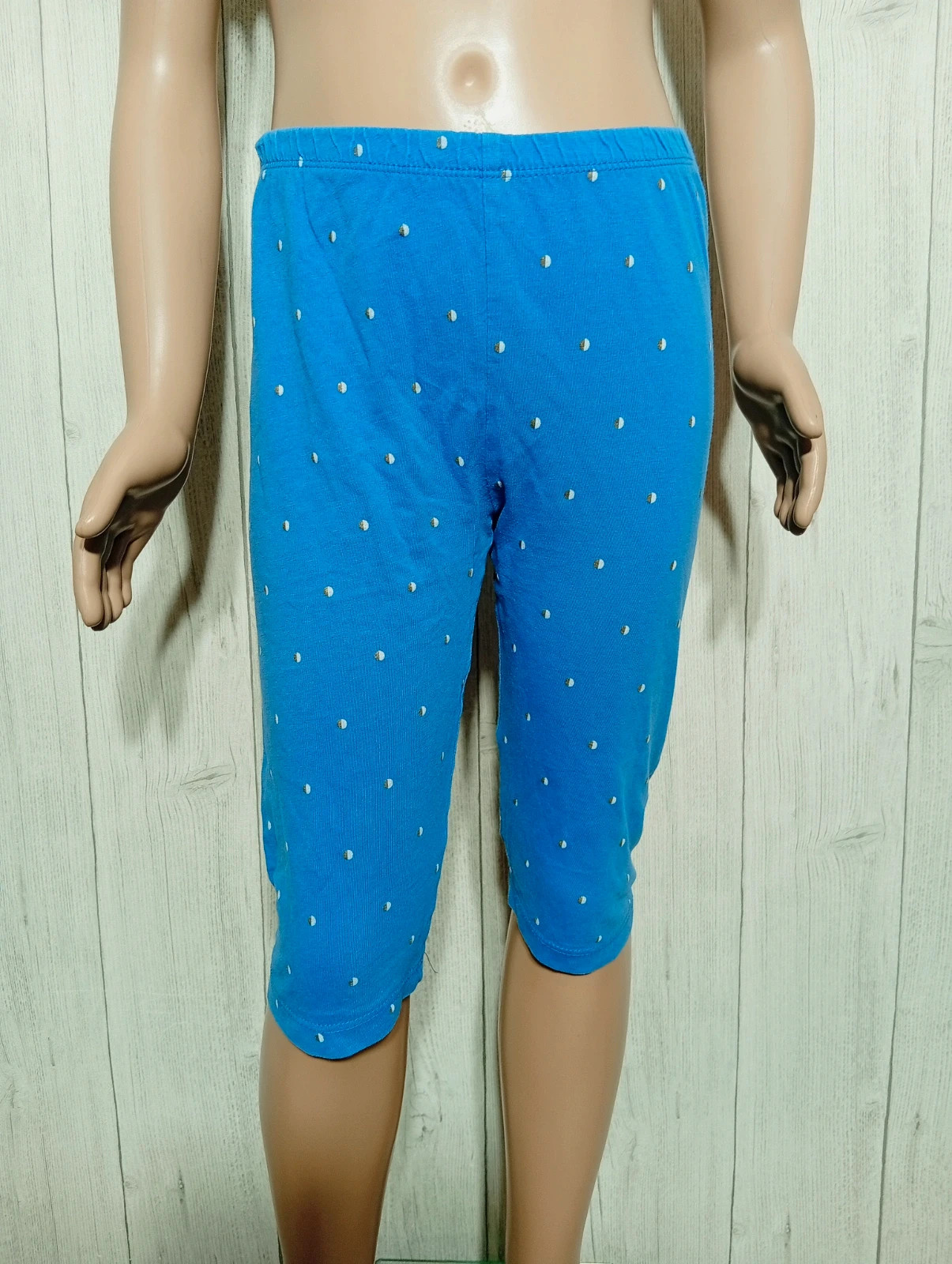 Leggins fille - taille 8 ans - inextenso-couleur bleu blanc dore – In Extenso – taille 8 ans / 128 cm