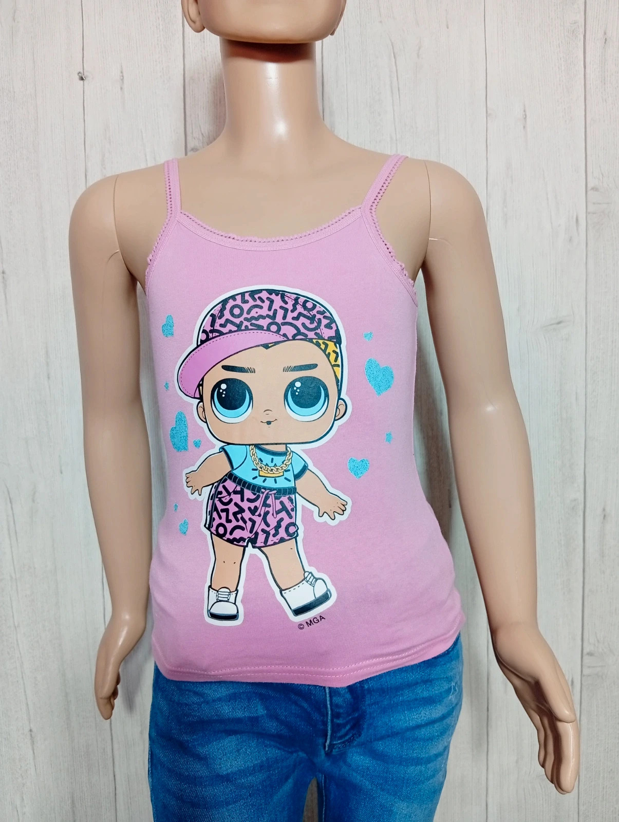 Débardeur fille - taille 7 ans (122/128 cm) - LOL surprise- couleur rose multicolore