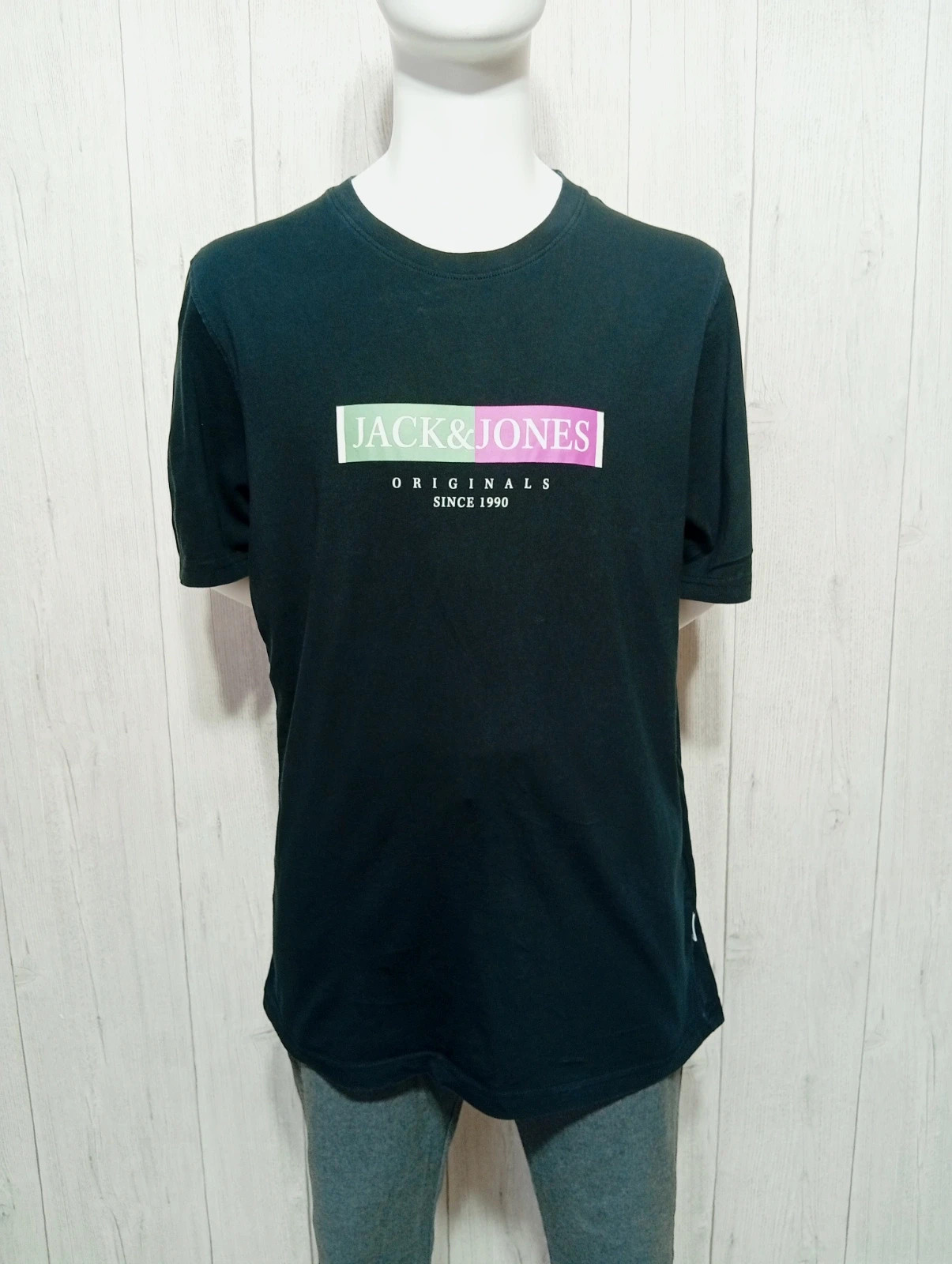 T-shirt imprimé manche courte homme - taille XL/42 - jack&jones - couleur noir