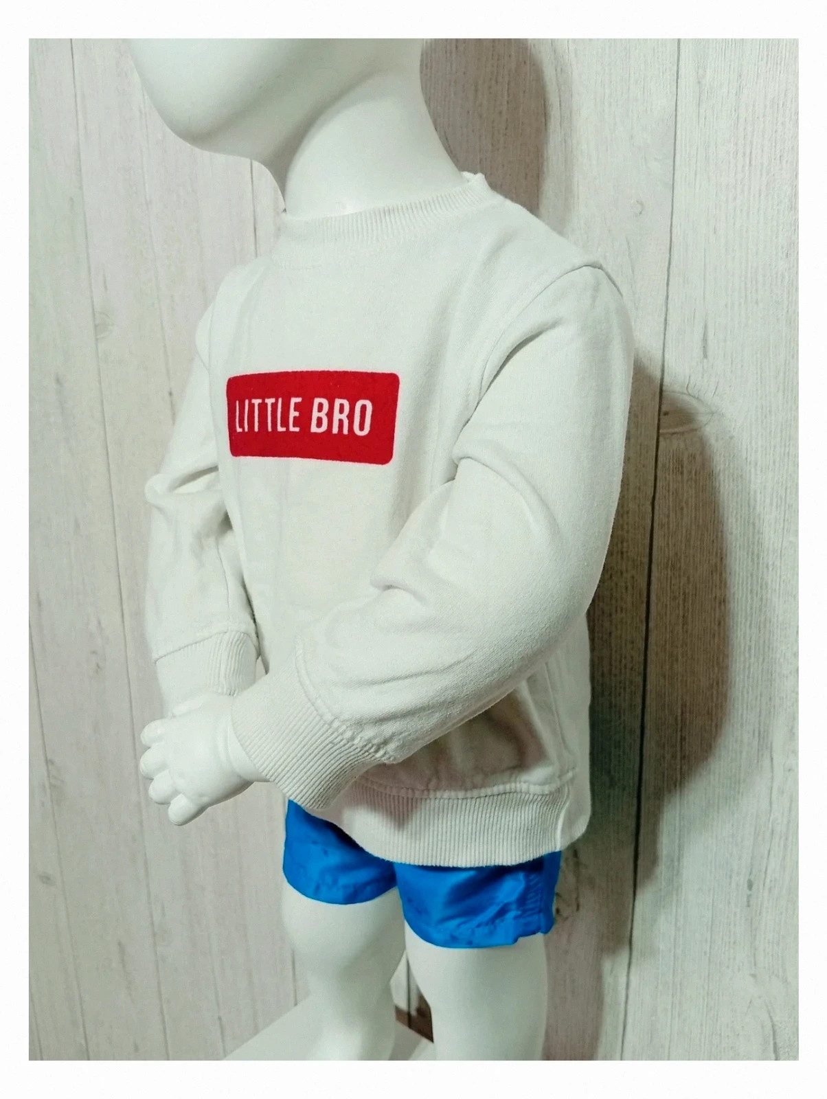 Pull Kiabi garçon manche longue - taille 18 mois ( 77/82 cm) - blanc et rouge – Kiabi – taille 12-18 mois / 80 cm 4