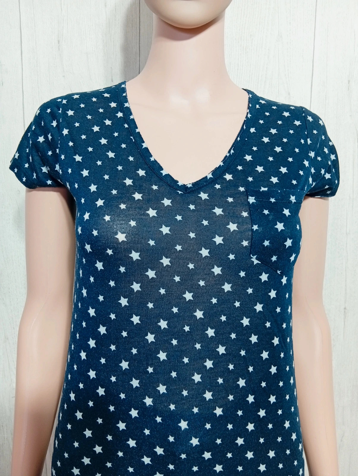 T-shirt imprimé manches courtes femme - taille S/36 - chose promise - couleur marine et blanc – Chose Promise – taille S / 36 / 8 2