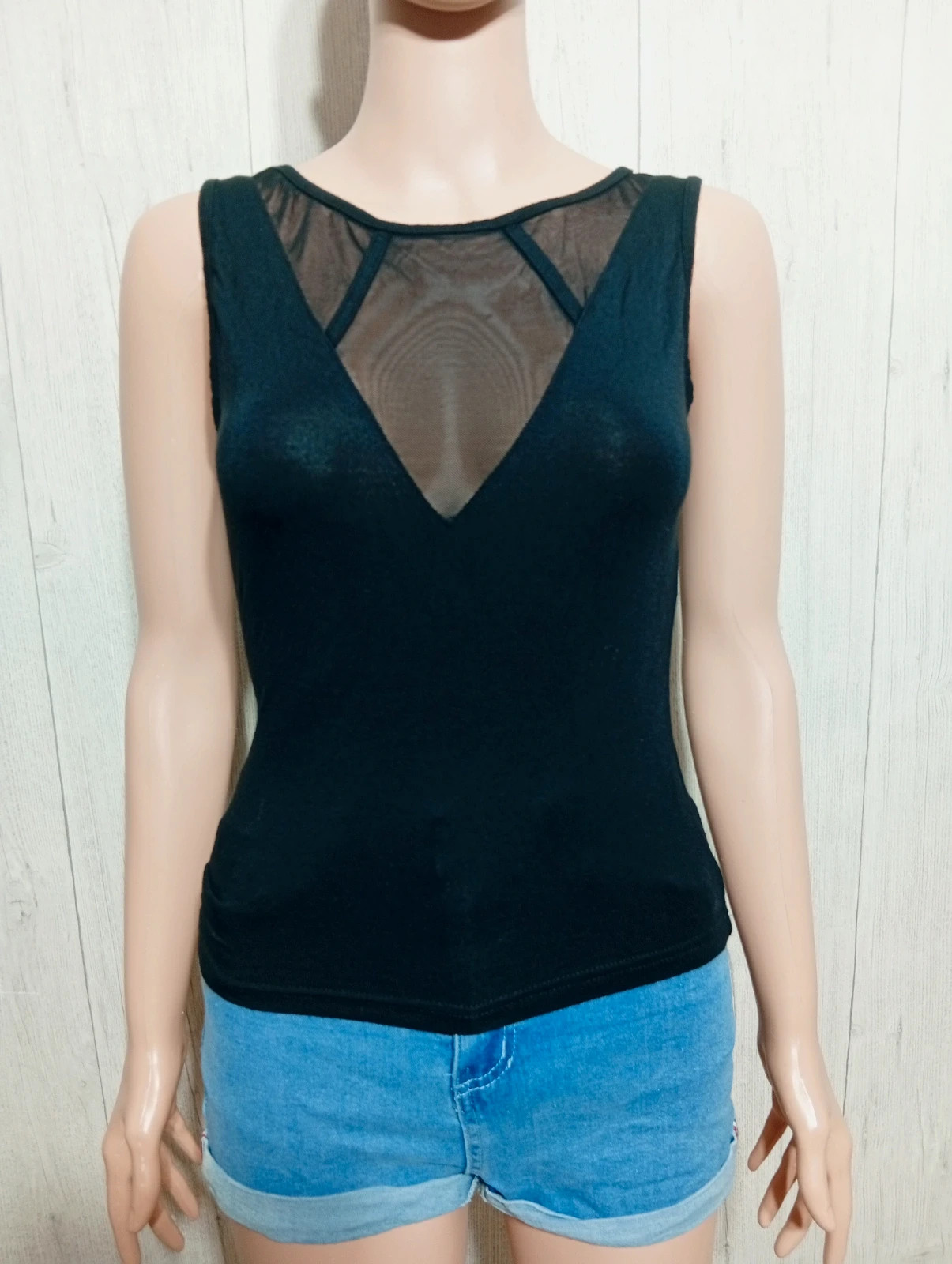 Débardeur femme - taille S/36 - shein - couleur noir – Shein – taille S / 36 / 8