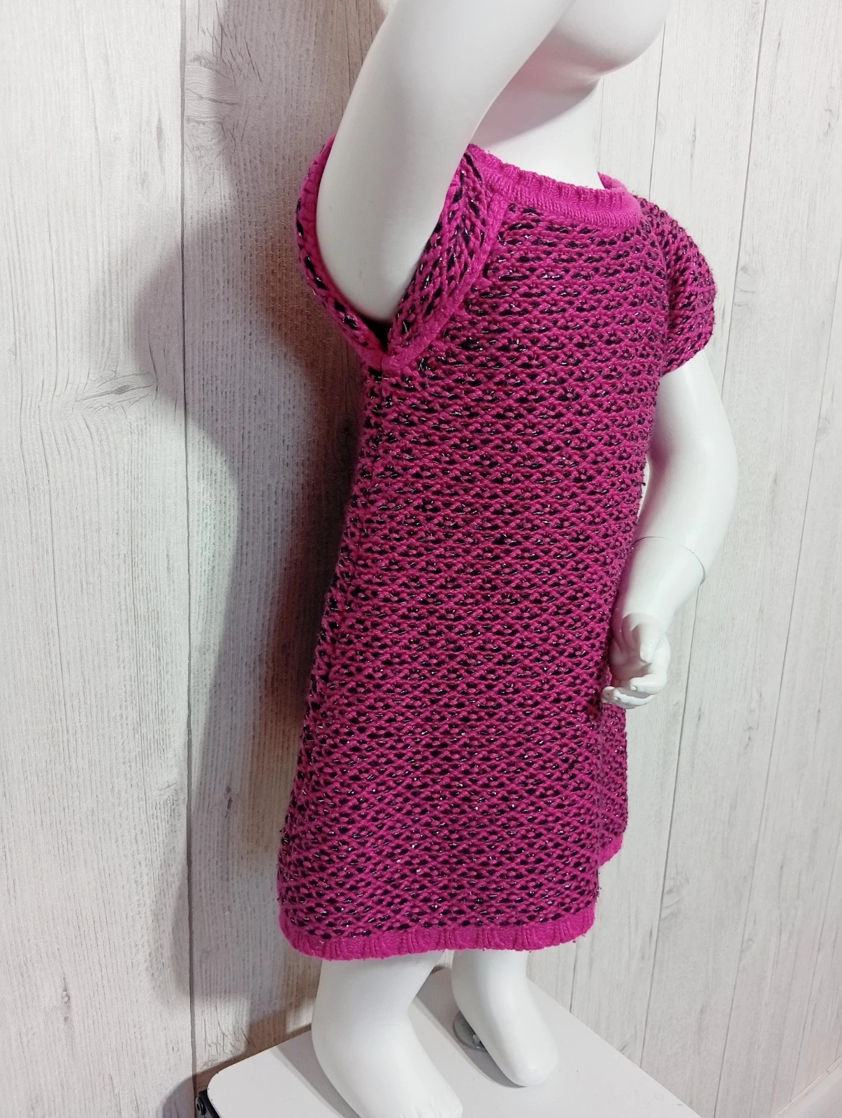 Robe d'hiver fille - taille 18 mois (81 cm) - orchestra - couleur fushia noir argente – Orchestra – taille 12-18 mois / 80 cm 2