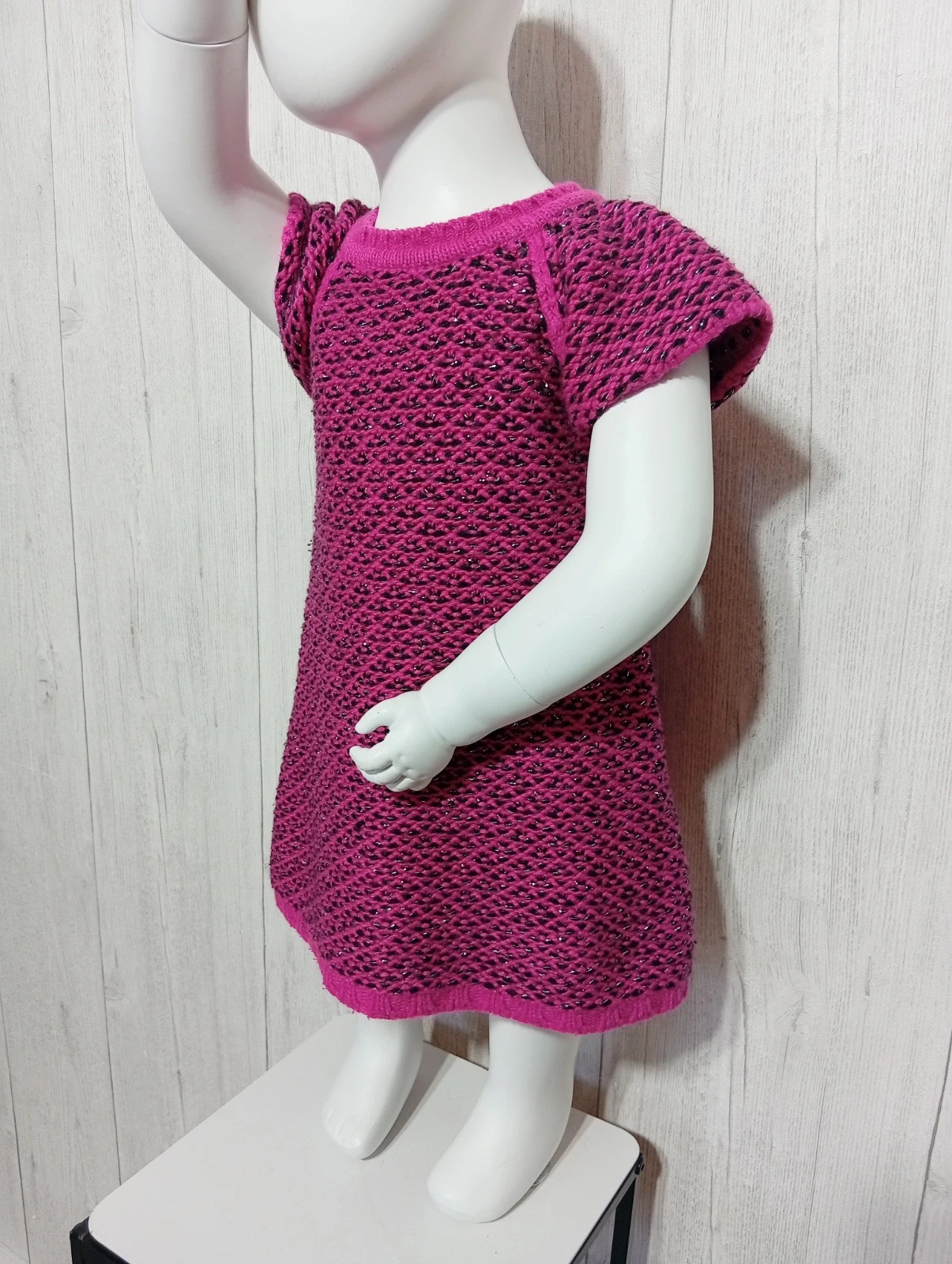 Robe d'hiver fille - taille 18 mois (81 cm) - orchestra - couleur fushia noir argente – Orchestra – taille 12-18 mois / 80 cm 3