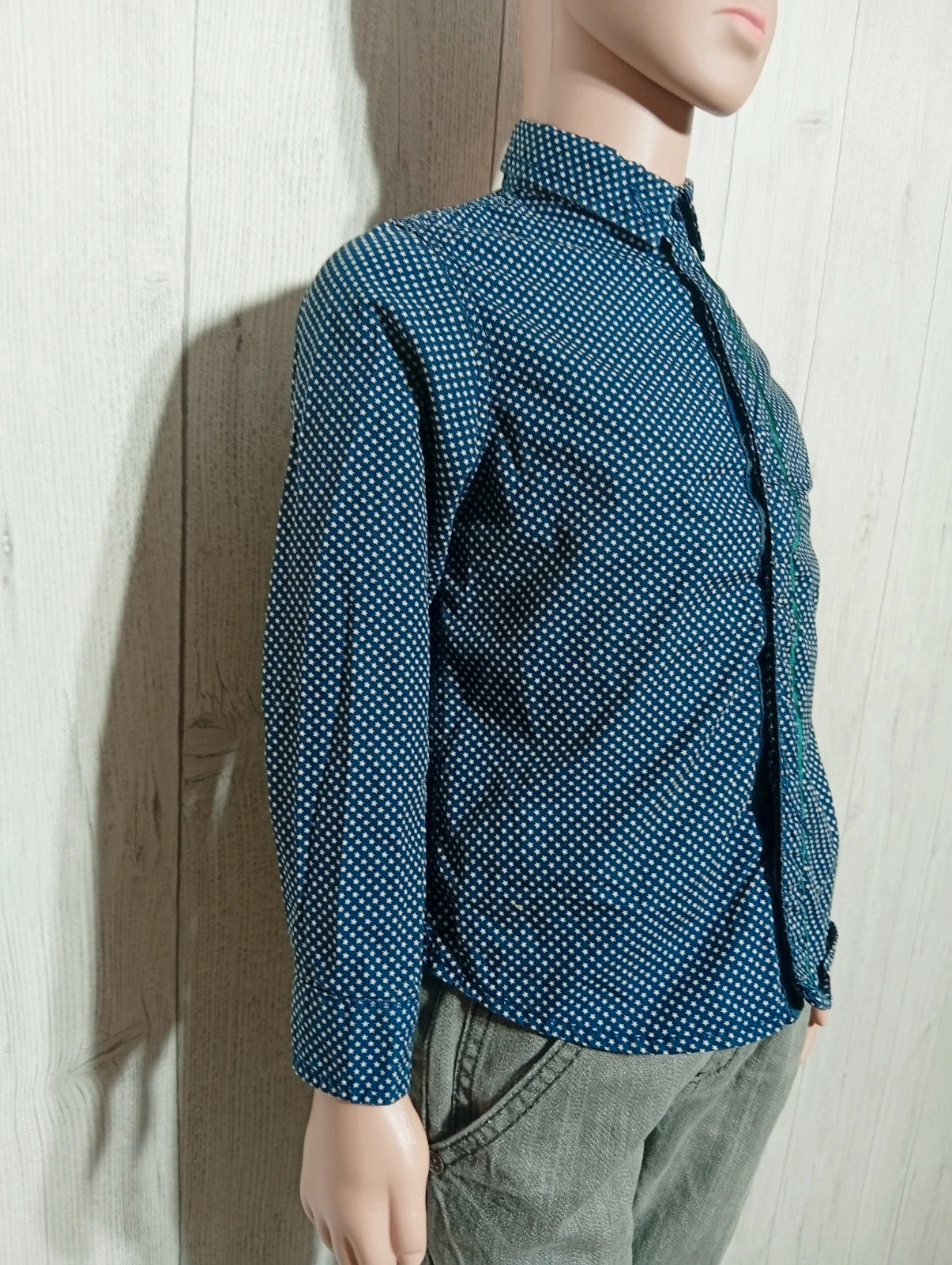Chemise imprimé garcon- taille 4 ans (104 cm) - sergent major - couleur marine et blanc – Sergent Major – taille 4 ans / 104 cm 4