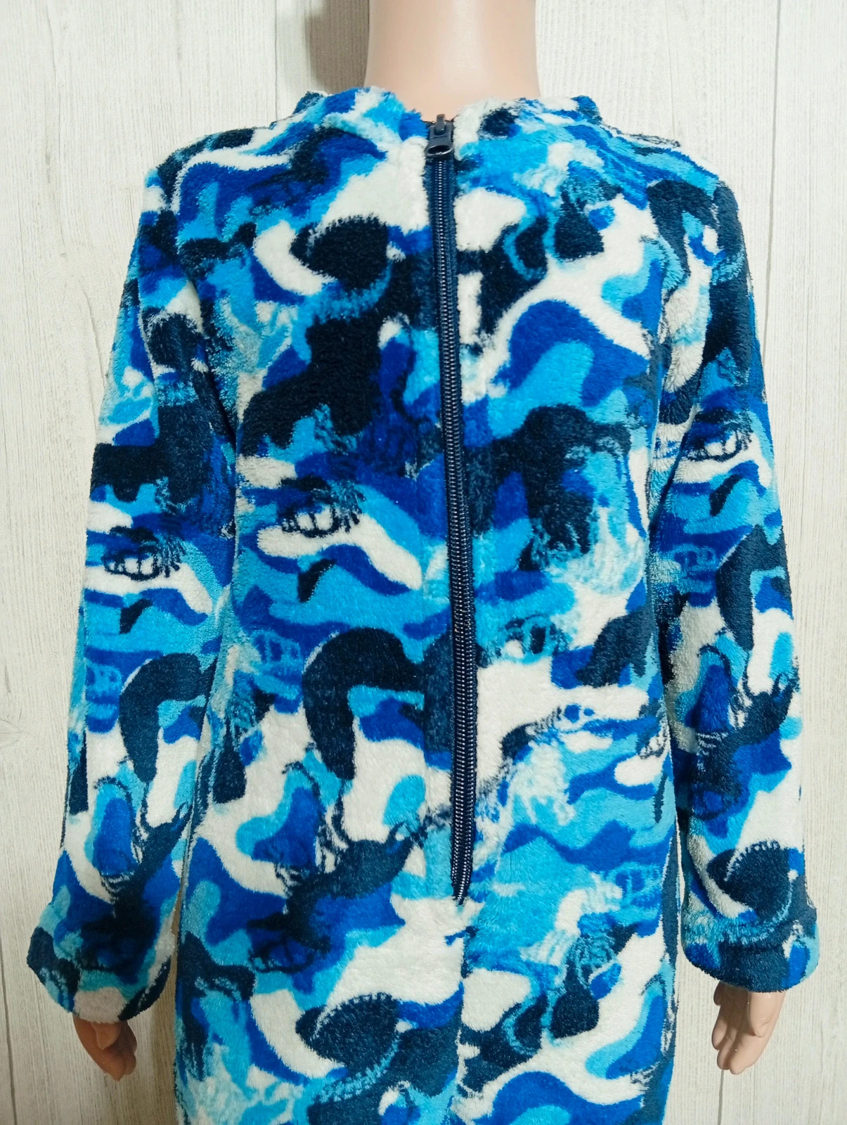 Pyjama imprimé 1piece garcon - taille 4ans - tissaia - couleur marine blanc bleu – Tissaia – taille 4 ans / 104 cm 2