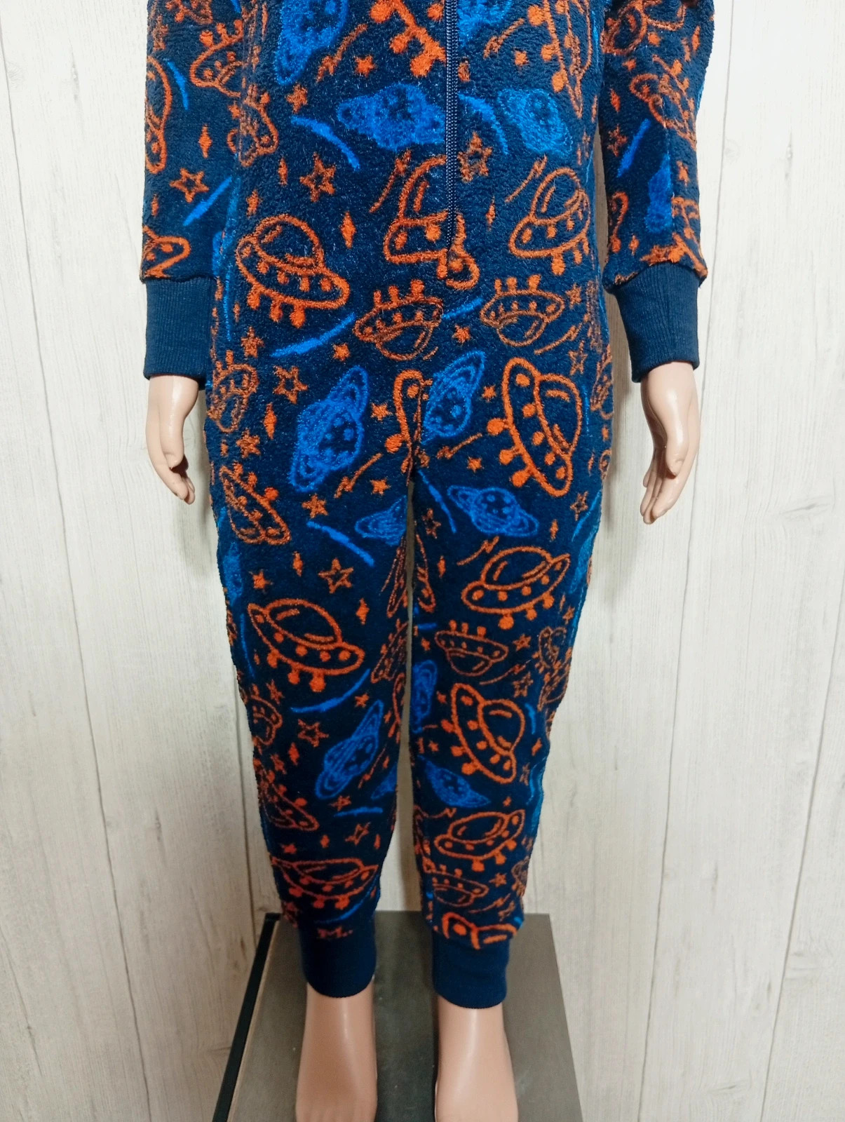 Pyjama imprimé 1piece garcon - taille 4 ans (98/104 cm) - 9th avenue - couleur marine orange bleu – 9th Avenue – taille 4 ans / 104 cm 3