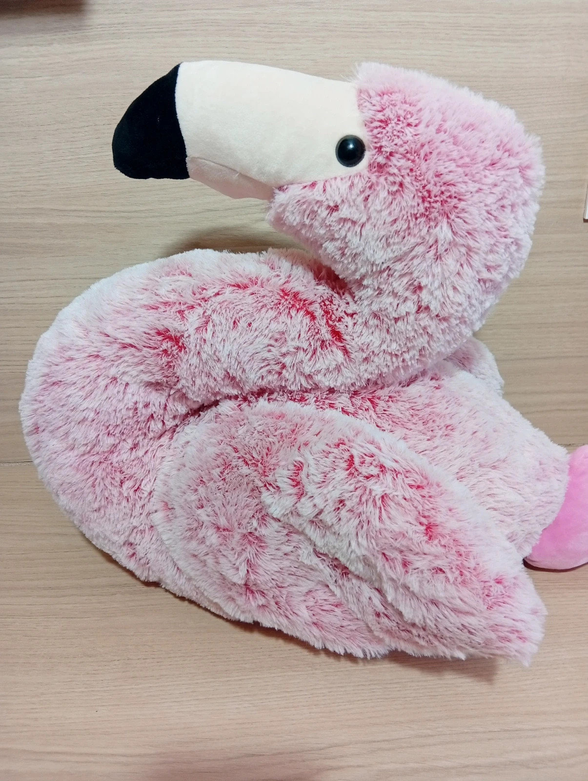 Peluches flament rose avec son bébé - taille 90 cm- nicotoy- couleur rose – Nicotoy – taille Taille unique 3