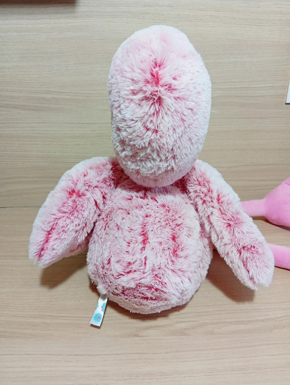 Peluches flament rose avec son bébé - taille 90 cm- nicotoy- couleur rose – Nicotoy – taille Taille unique 5
