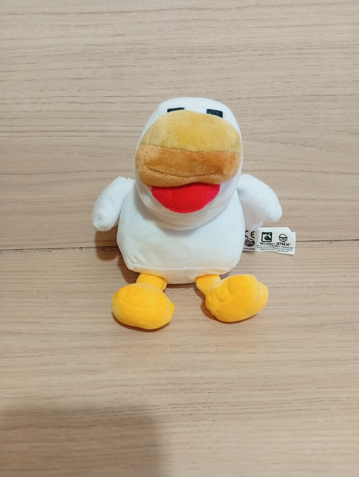 Peluche poule - taille hauteur 18 cm - couleur blanc jaune – Minecraft – taille Taille unique 2