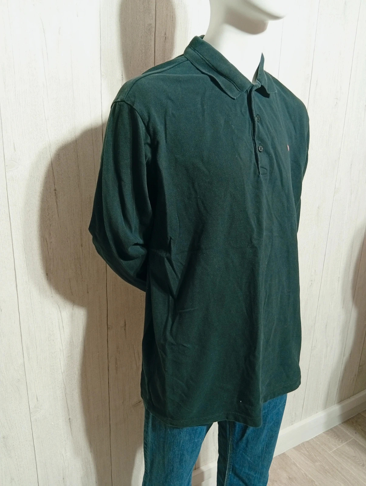 Polo manches longues homme - taille XL/42 -napapijri - couleur noir – Napapijri – taille XL 4