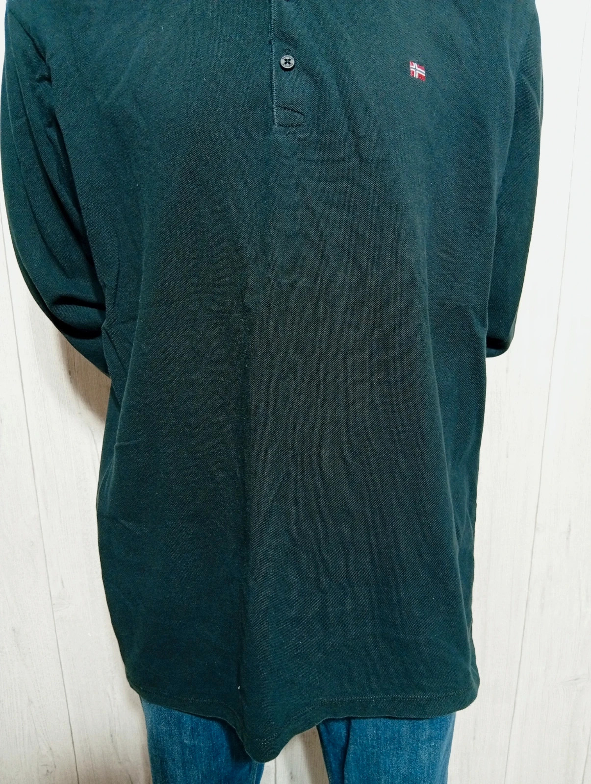 Polo manches longues homme - taille XL/42 -napapijri - couleur noir – Napapijri – taille XL 3