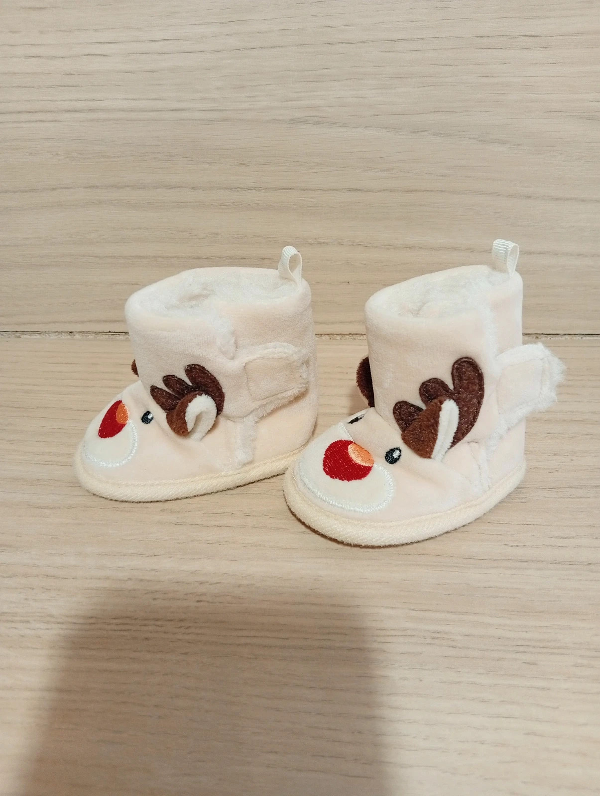 Chausson bébé - taille 0/6 mois - couleur beige – taille 15 et moins 2