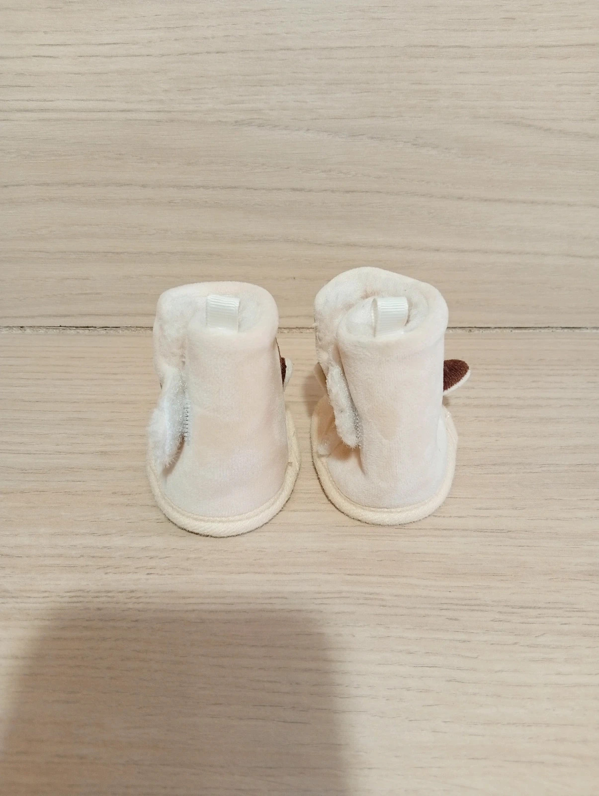 Chausson bébé - taille 0/6 mois - couleur beige – taille 15 et moins 3