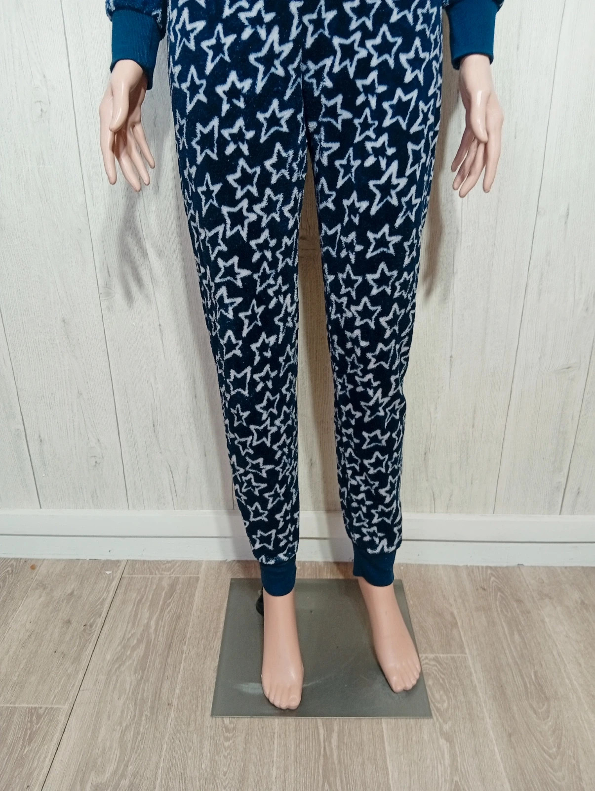 Pyjama polaire 1 piece - taille 15 ans (170/176 cm) - 9th avenue - couleur marine et blanc – 9th Avenue – taille 15 ans / 170 cm 3