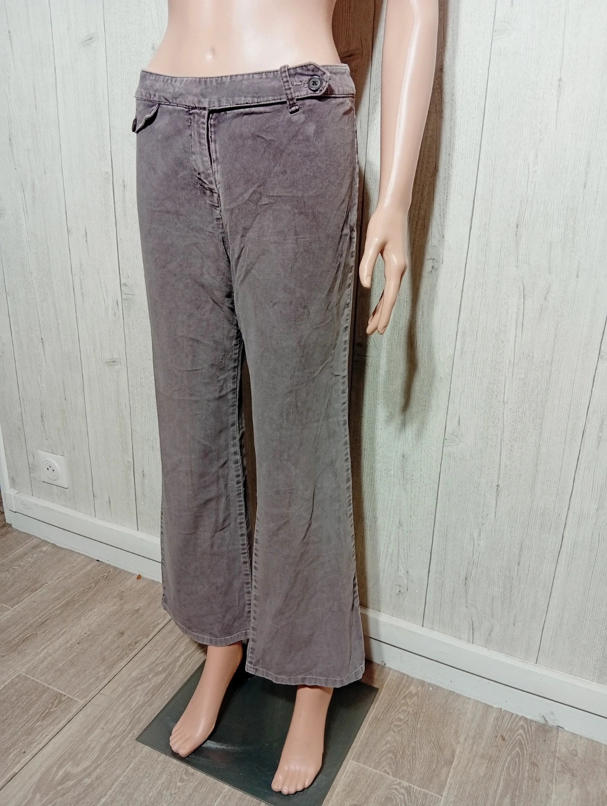 Pantalon a jambes larges femme - taille L/40 -kiabi - couleur violet – Kiabi – taille L / 40 / 12 5