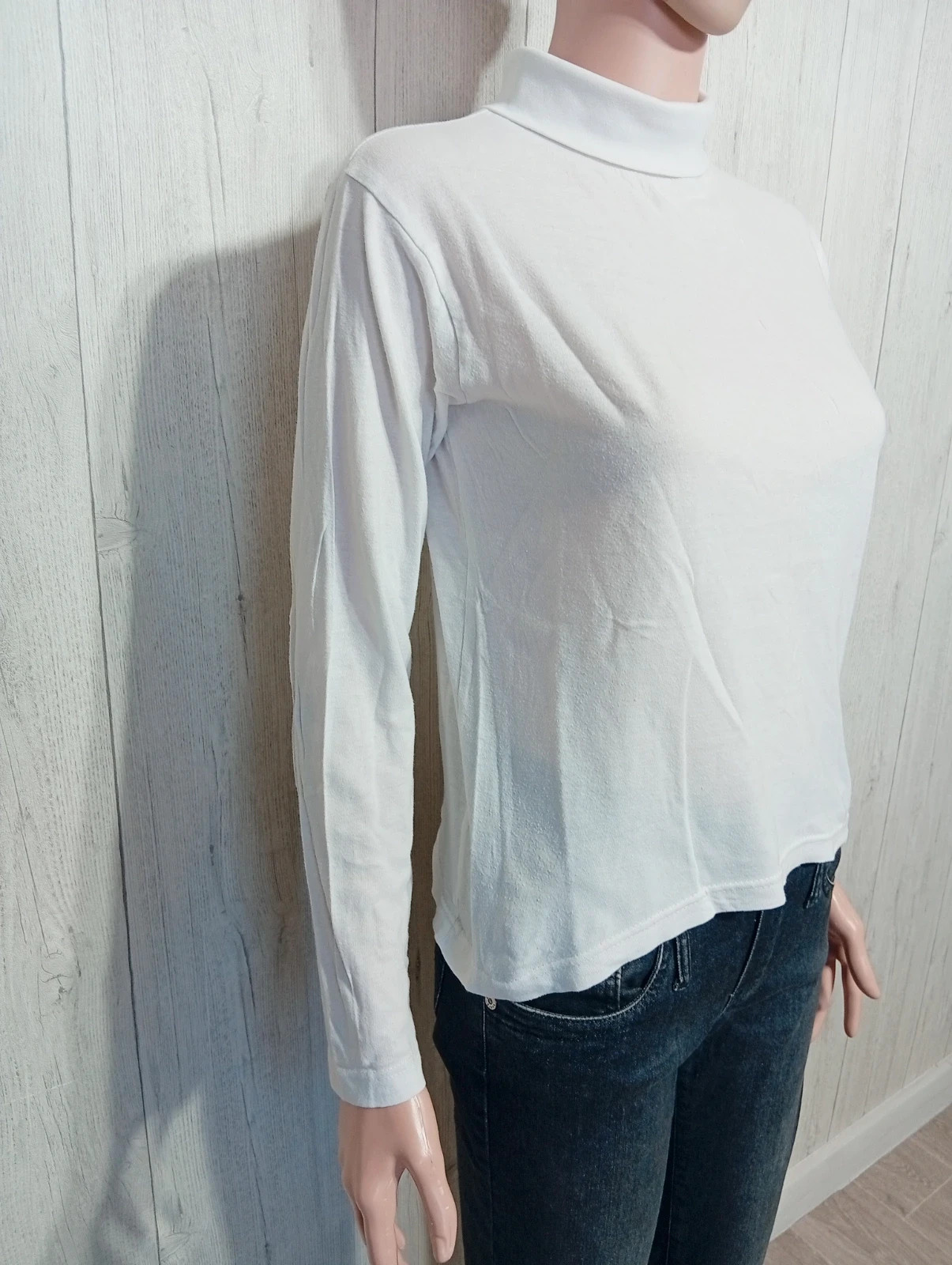 Pull a col roulé fille - taille 16 ans -couleur blanc – taille 16 ans / 176 cm 4