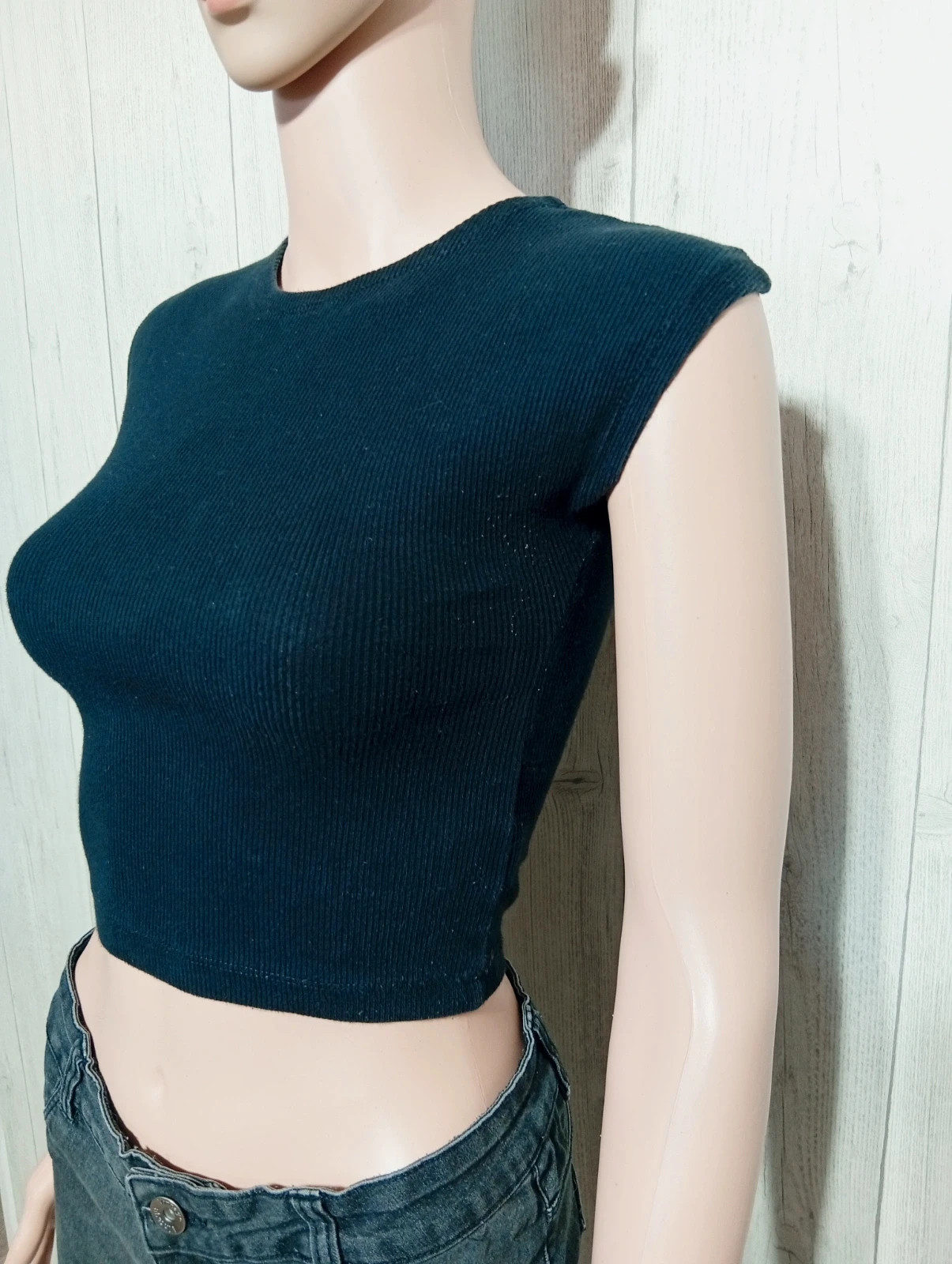 Top court fille - taille 16 ans/S - Stradivarius - couleur noir – Stradivarius – taille 16 ans / 176 cm 5