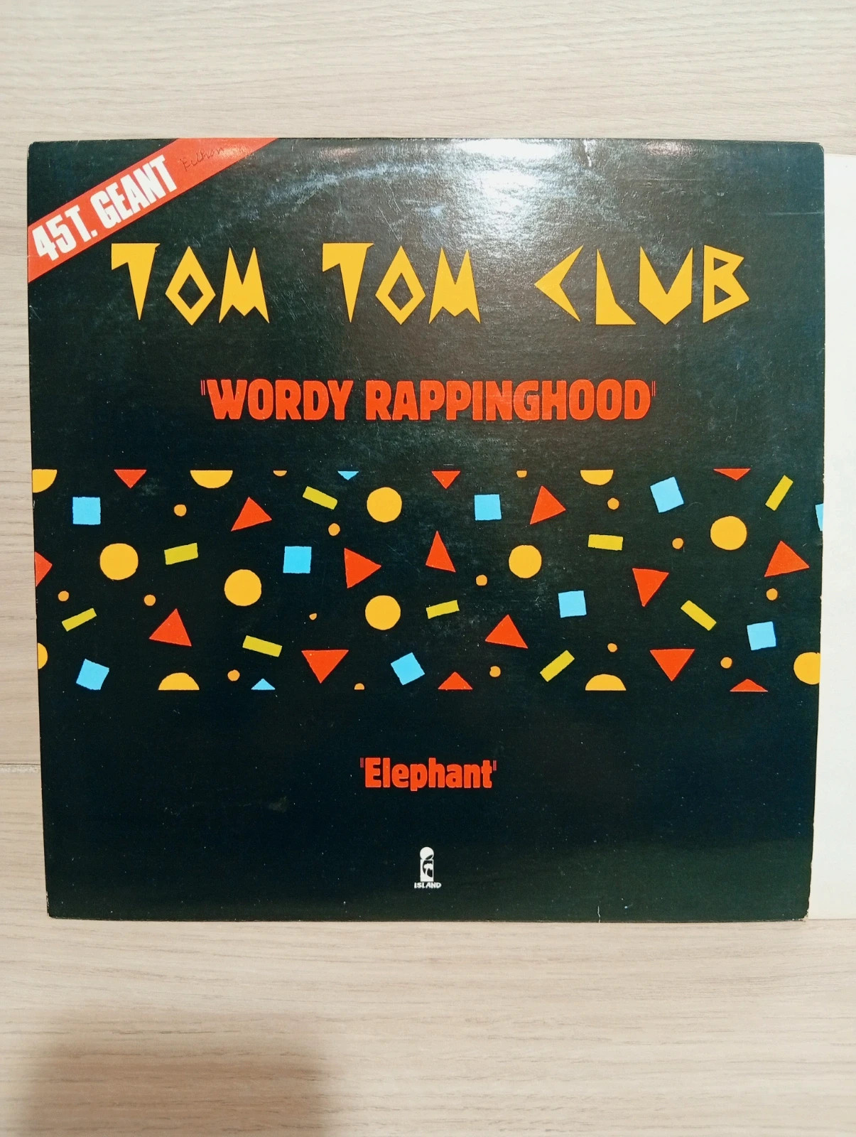 Vinyle 45 tours - tom Tom club - wordy rappinghoog de 1981 2