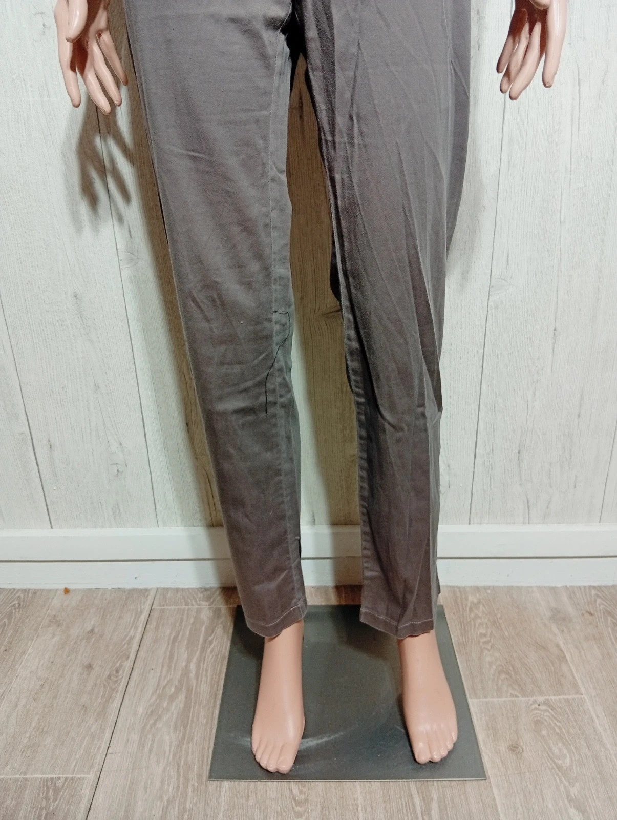 Pantalon droit femme - taille L/40 - inextenso- couleur gris – In Extenso – taille L / 40 / 12 3