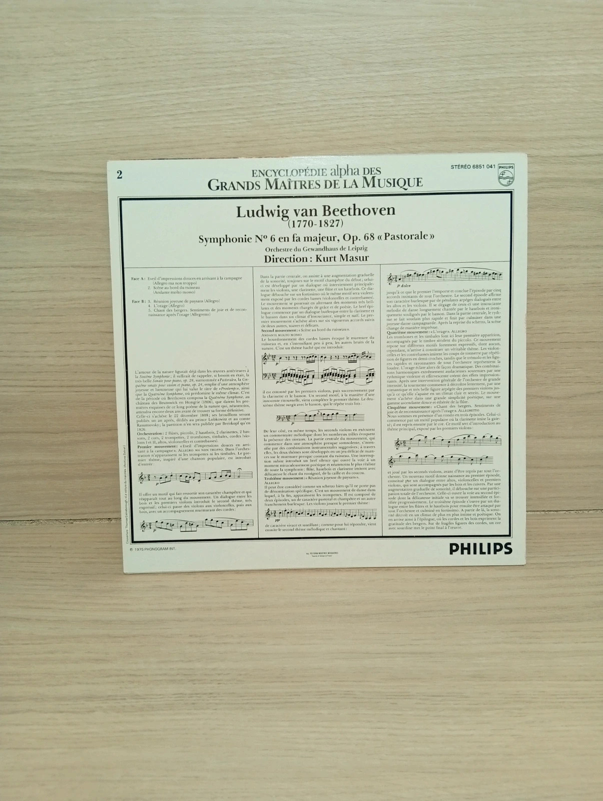 Vinyles 33 tours-L.van Beethoven - Philips 3