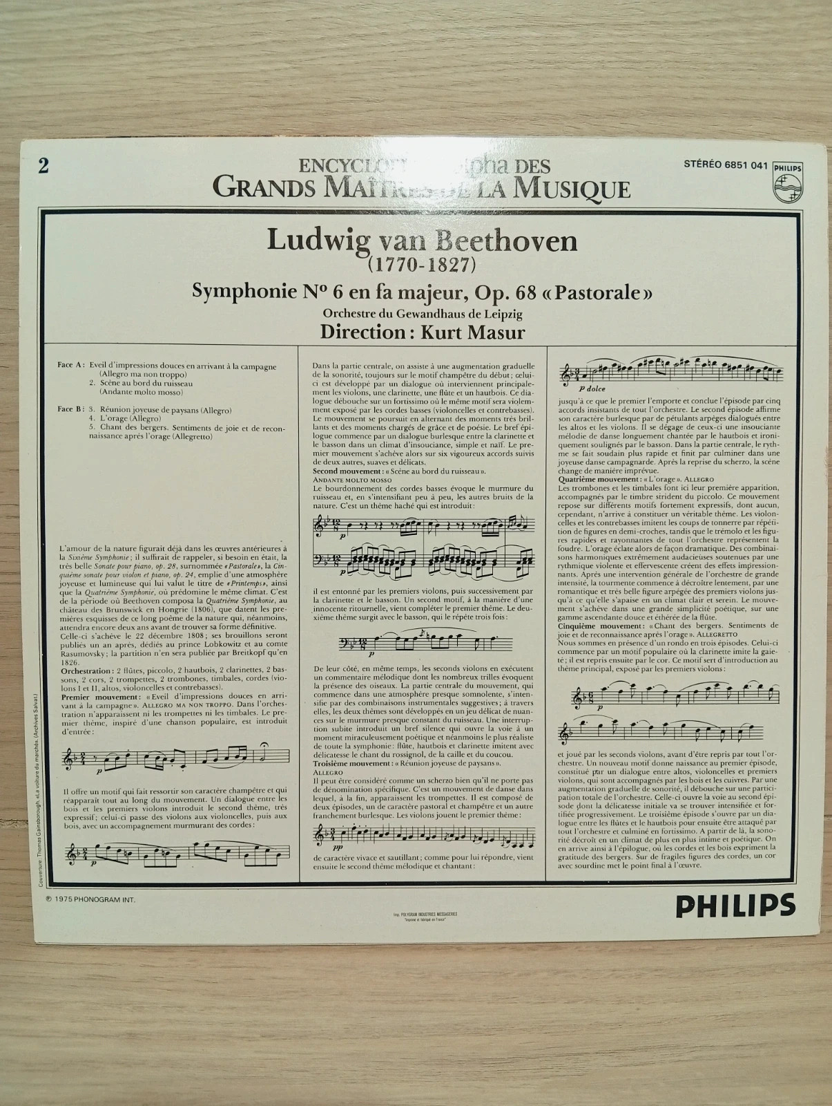 Vinyles 33 tours-L.van Beethoven - Philips 4