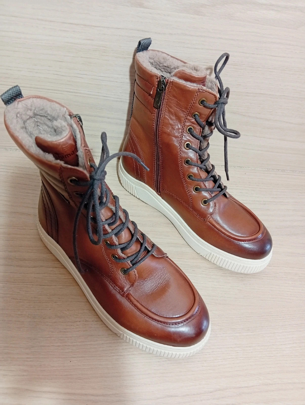 Bottines femme - taille 40- tamaris- couleur marron creme – Tamaris – taille 40 2