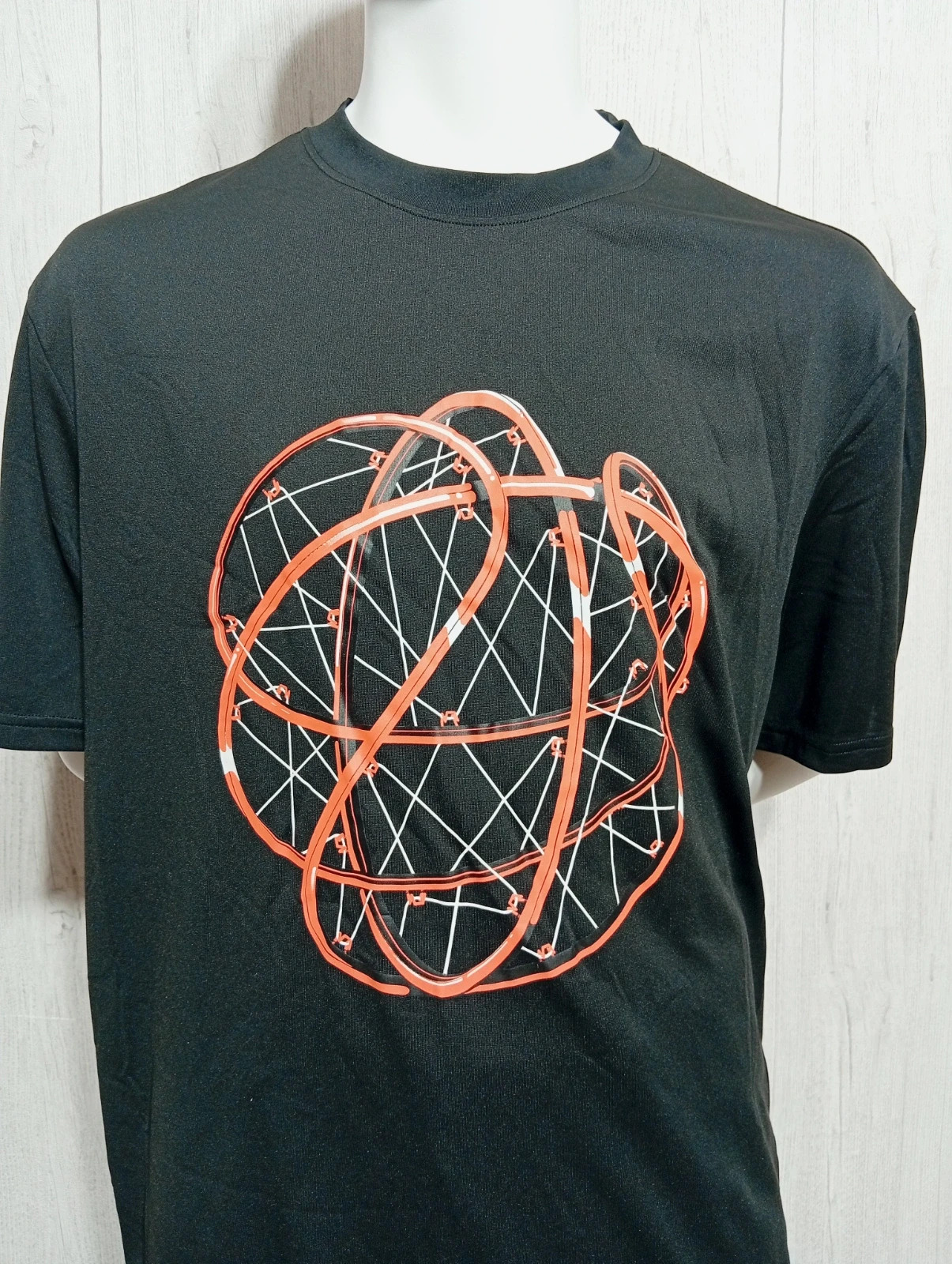 T-shirt imprimé manches courte homme- taille XL/42 - decathlon - couleur noir orange – Decathlon – taille XL 2
