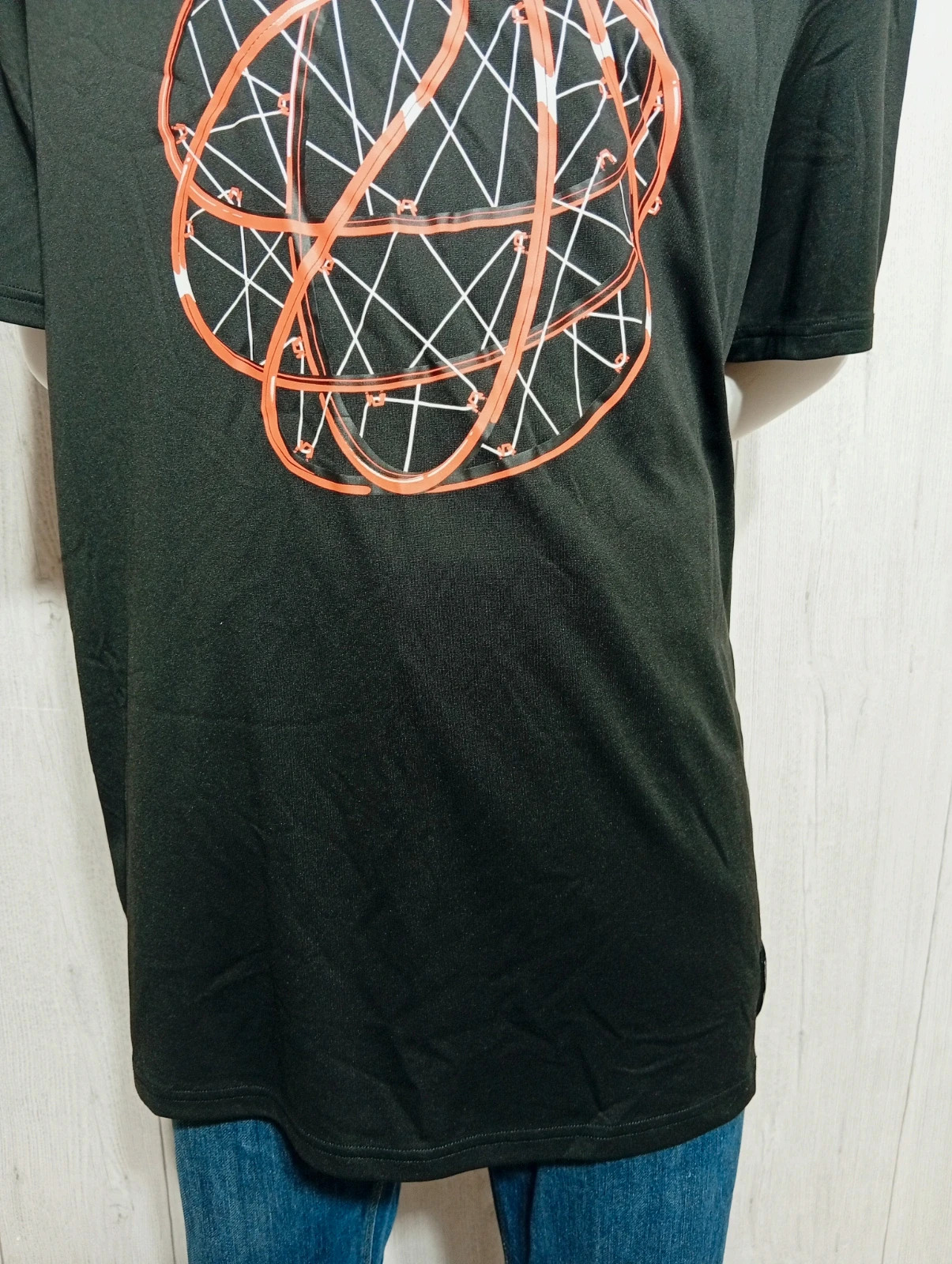 T-shirt imprimé manches courte homme- taille XL/42 - decathlon - couleur noir orange – Decathlon – taille XL 3