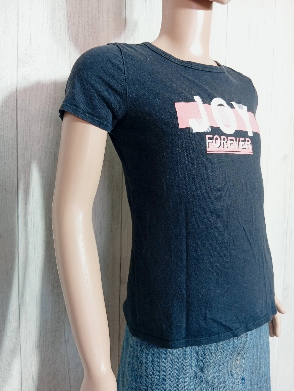 T-shirt imprimé manches courtes fille - taille 7/8 ans (123/130 cm) - joy - couleur noir et rose – Joy – taille 7 ans / 122 cm 4