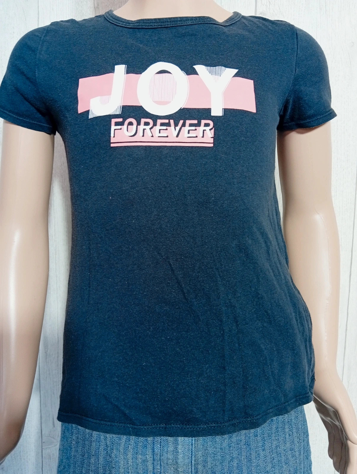 T-shirt imprimé manches courtes fille - taille 7/8 ans (123/130 cm) - joy - couleur noir et rose – Joy – taille 7 ans / 122 cm 3