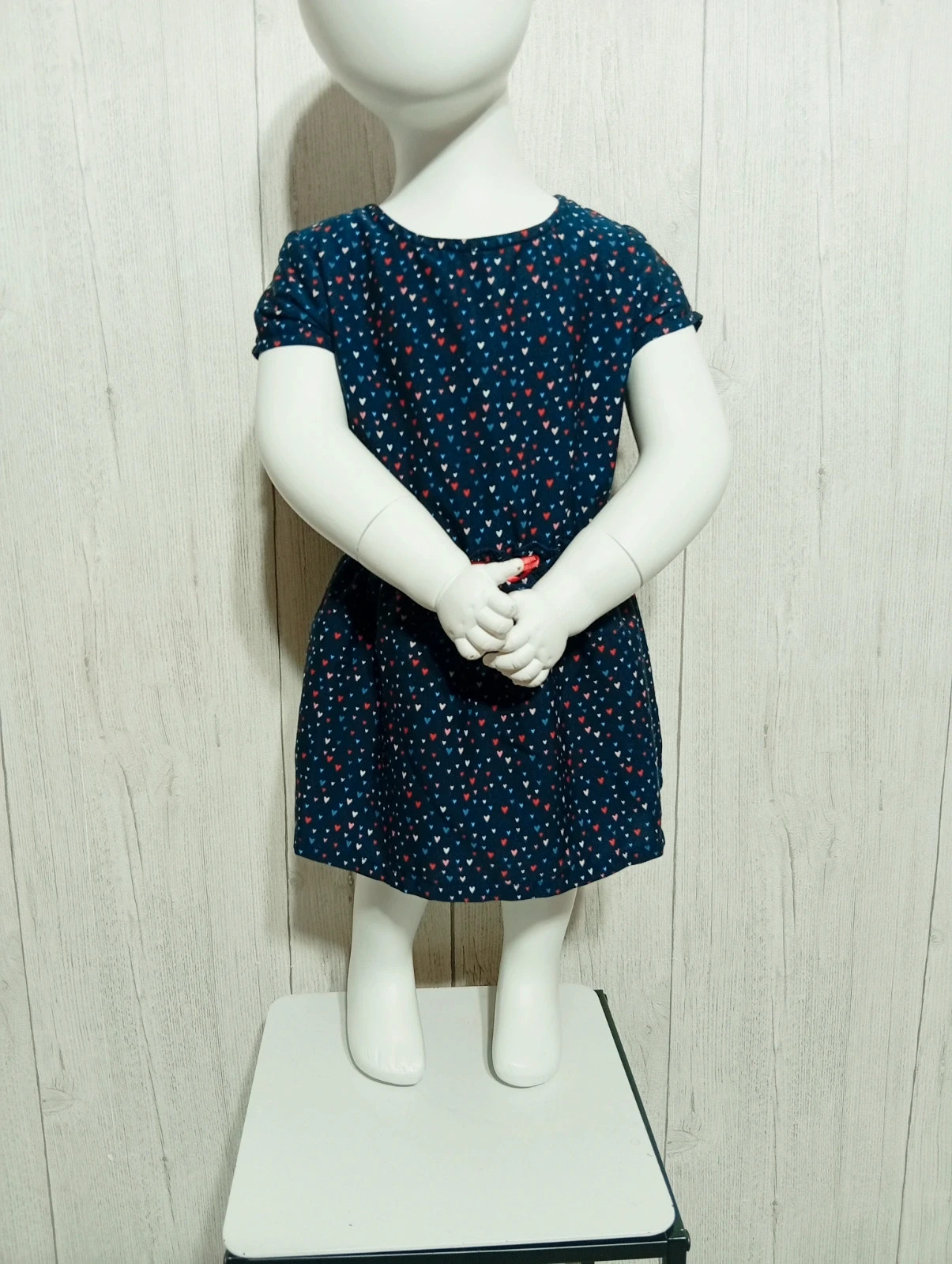 Robe courte fille - taille 18 mois (80 cm) - Bel&Bo - couleur marine multicolore