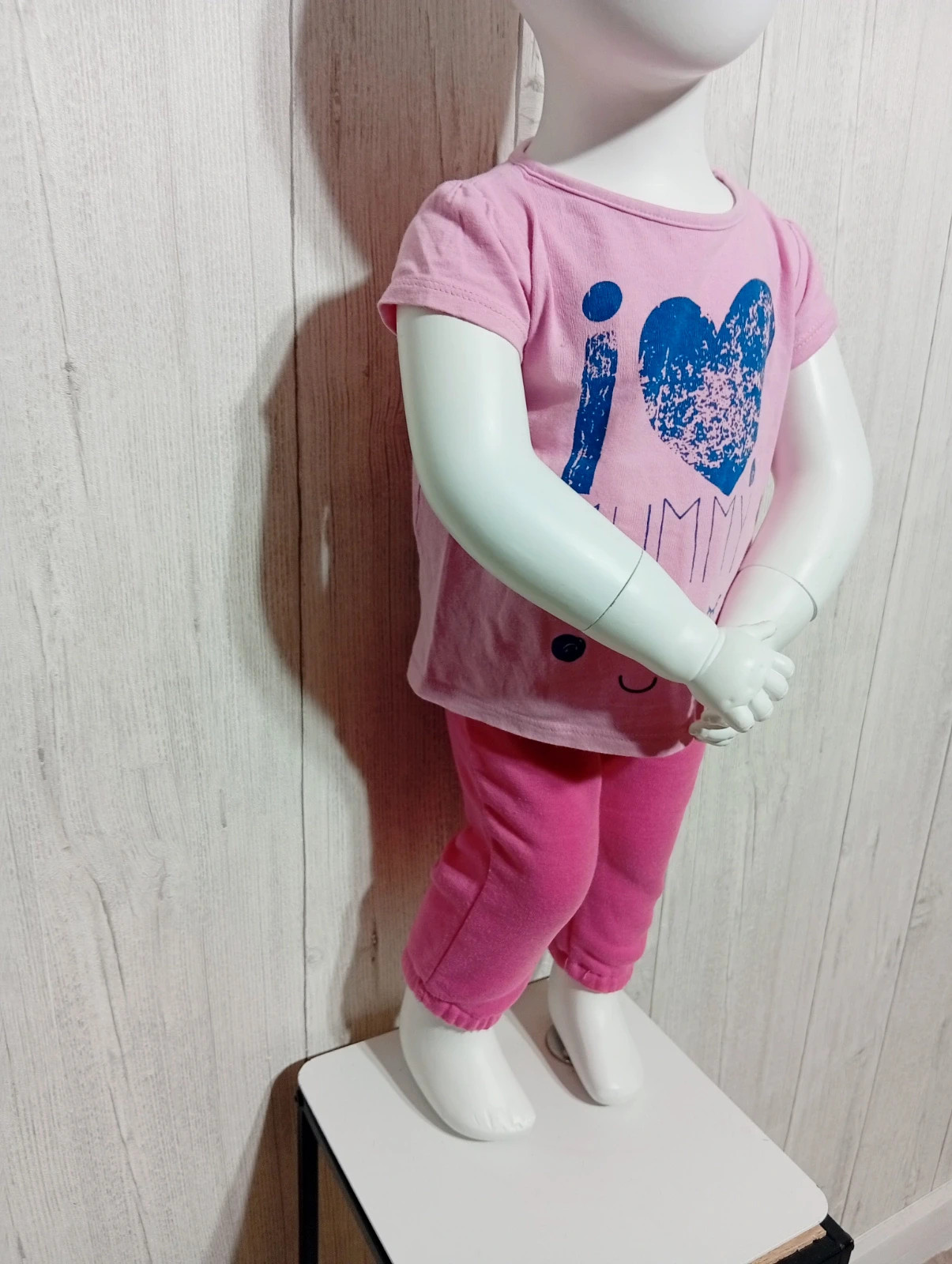 Ensemble 2 pieces fille - taille 18 mois (80 cm) - inextenso-couleur rose fushia marine – In Extenso – taille 12-18 mois / 80 cm 4