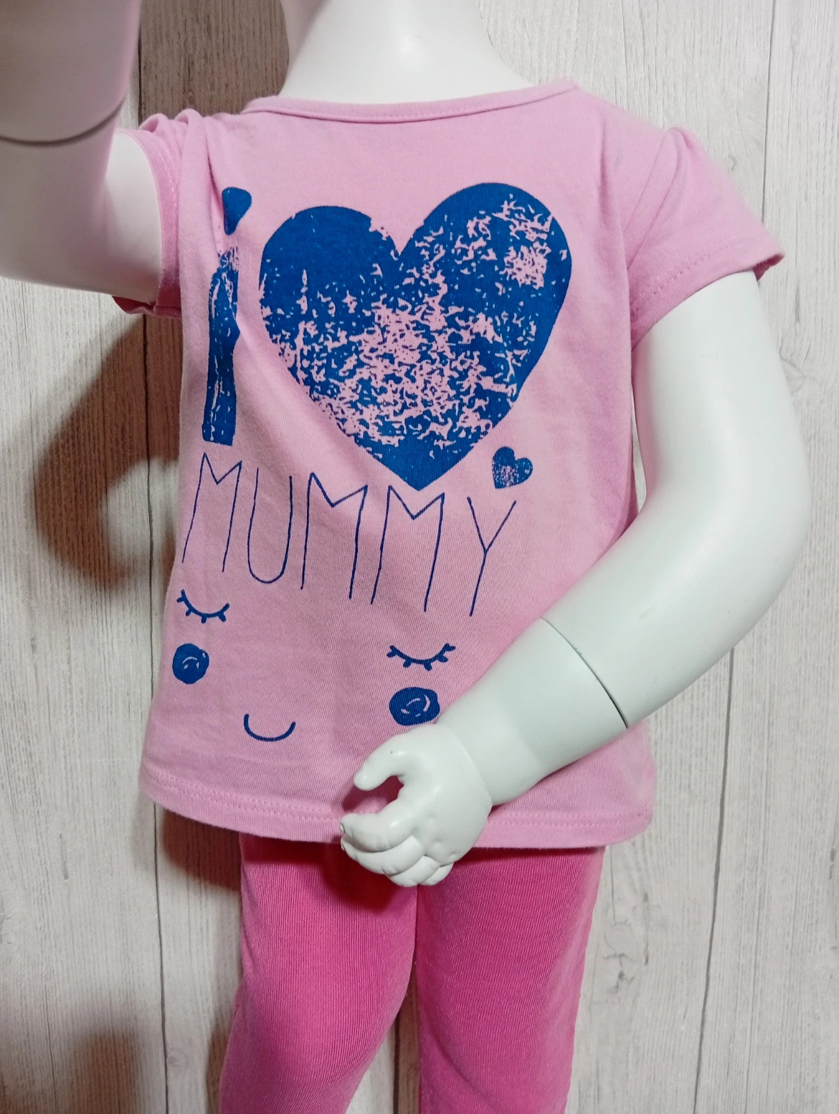Ensemble 2 pieces fille - taille 18 mois (80 cm) - inextenso-couleur rose fushia marine – In Extenso – taille 12-18 mois / 80 cm 2