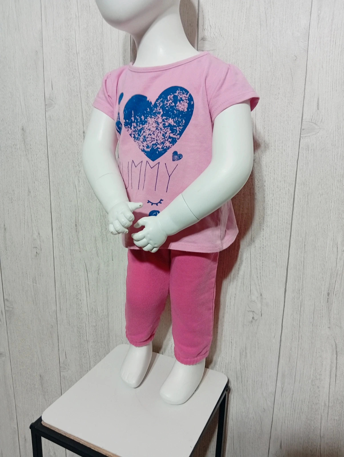 Ensemble 2 pieces fille - taille 18 mois (80 cm) - inextenso-couleur rose fushia marine – In Extenso – taille 12-18 mois / 80 cm 5