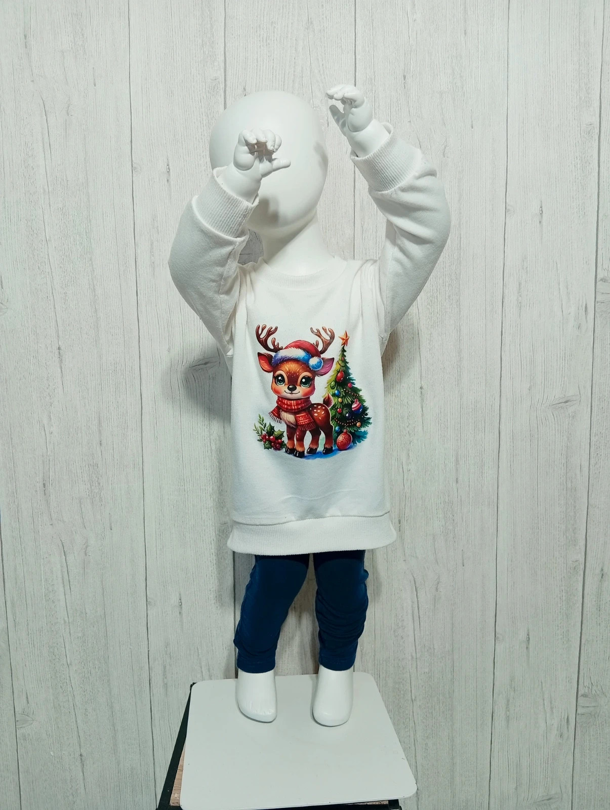 Ensemble 2 pieces fille - taille 18/24 mois (80 cm) - couleur marine blanc – taille 12-18 mois / 80 cm