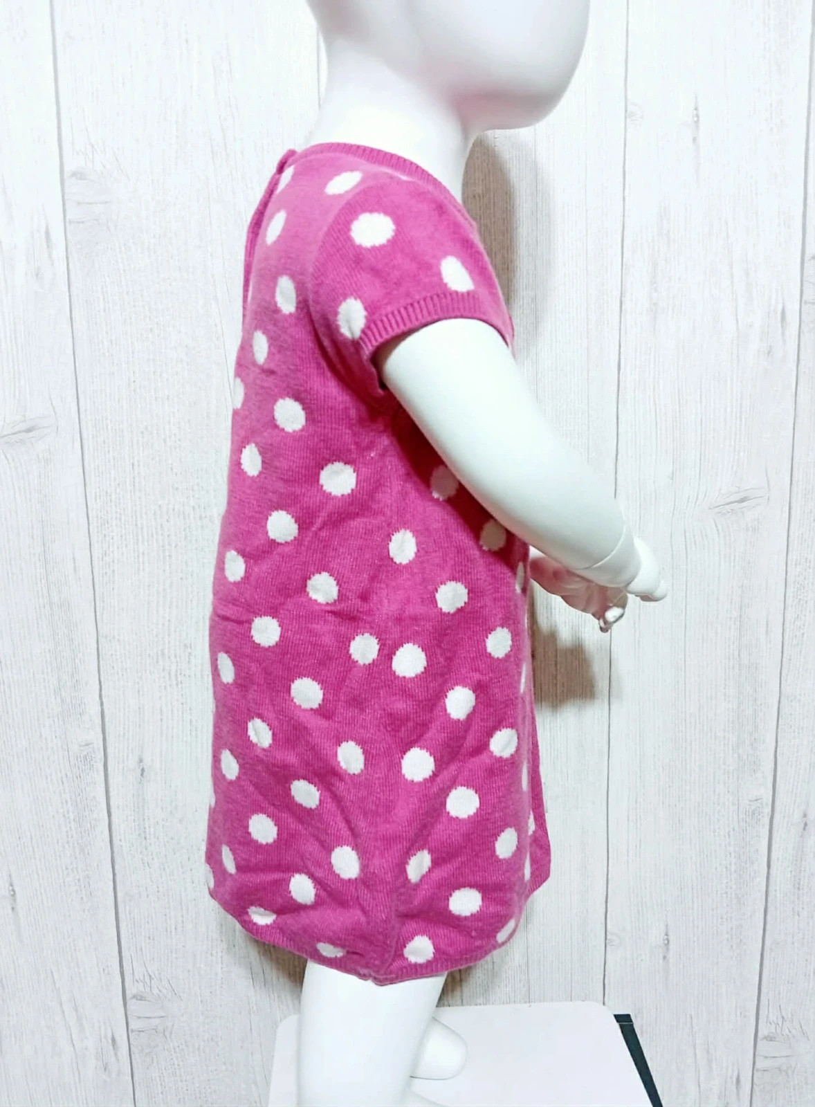 Robe fille - taille 18 mois (80cm) - grain de blé - couleur fushia et blanc – Grain de Blé – taille 12-18 mois / 80 cm 4