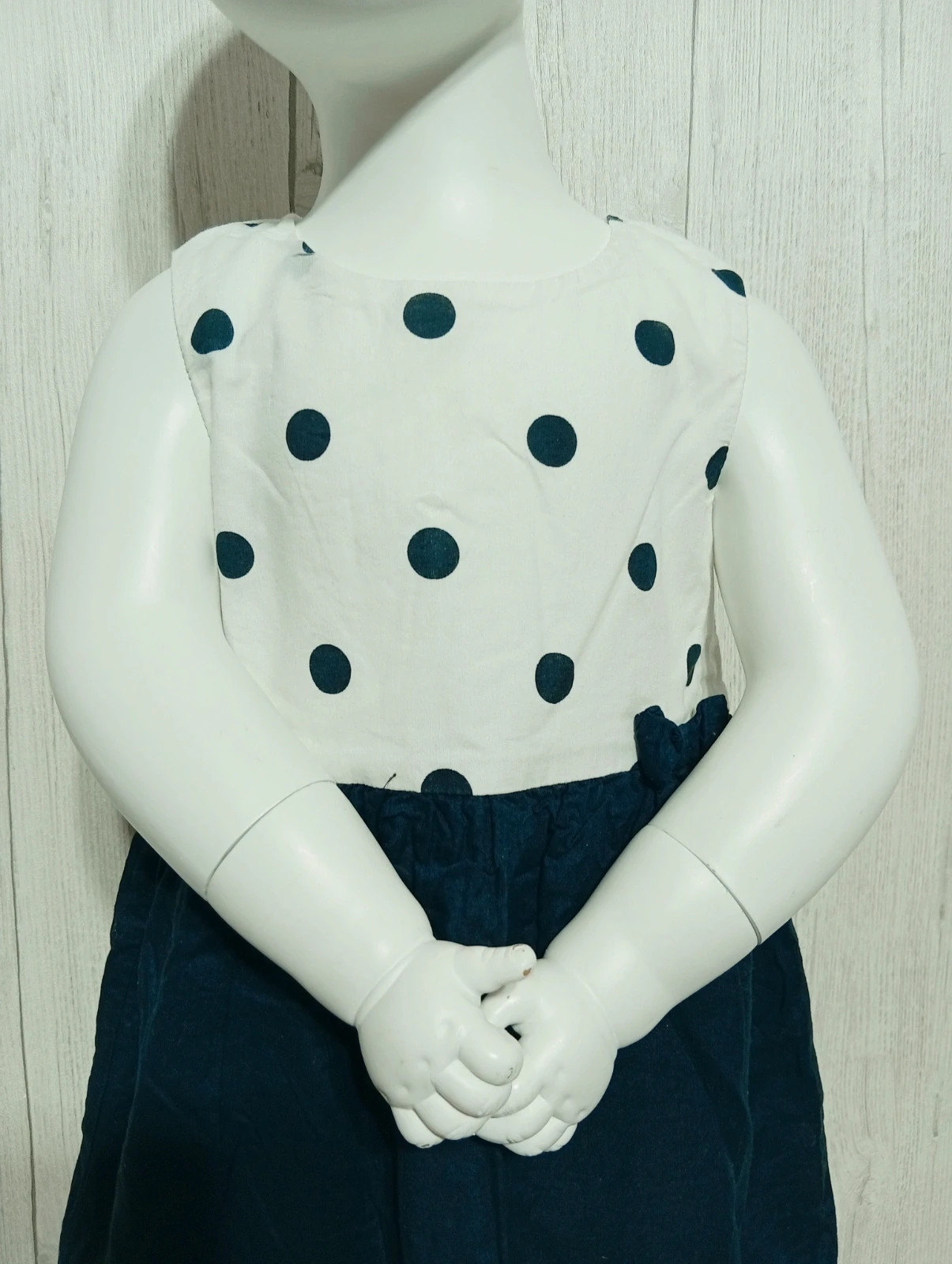Robe fille - taille 18 mois (77/82 cm) - Kiabi - couleur marine blanc – Kiabi – taille 12-18 mois / 80 cm 2