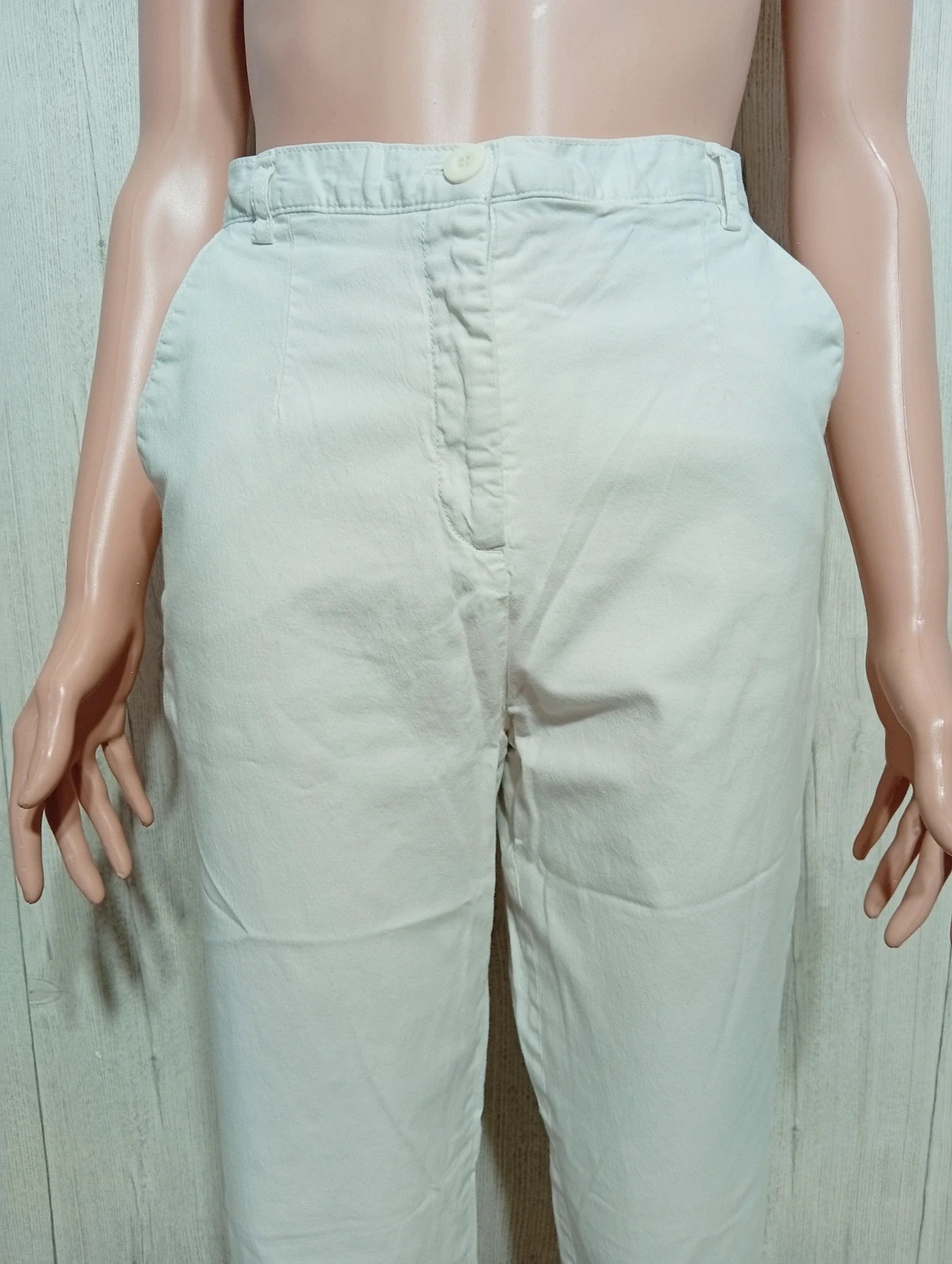 Pantacourt femme - taille L/40 - canda - couleur blanc – Canda – taille L / 40 / 12 2