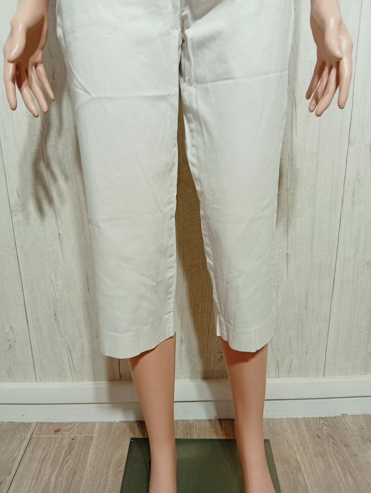 Pantacourt femme - taille L/40 - canda - couleur blanc – Canda – taille L / 40 / 12 3