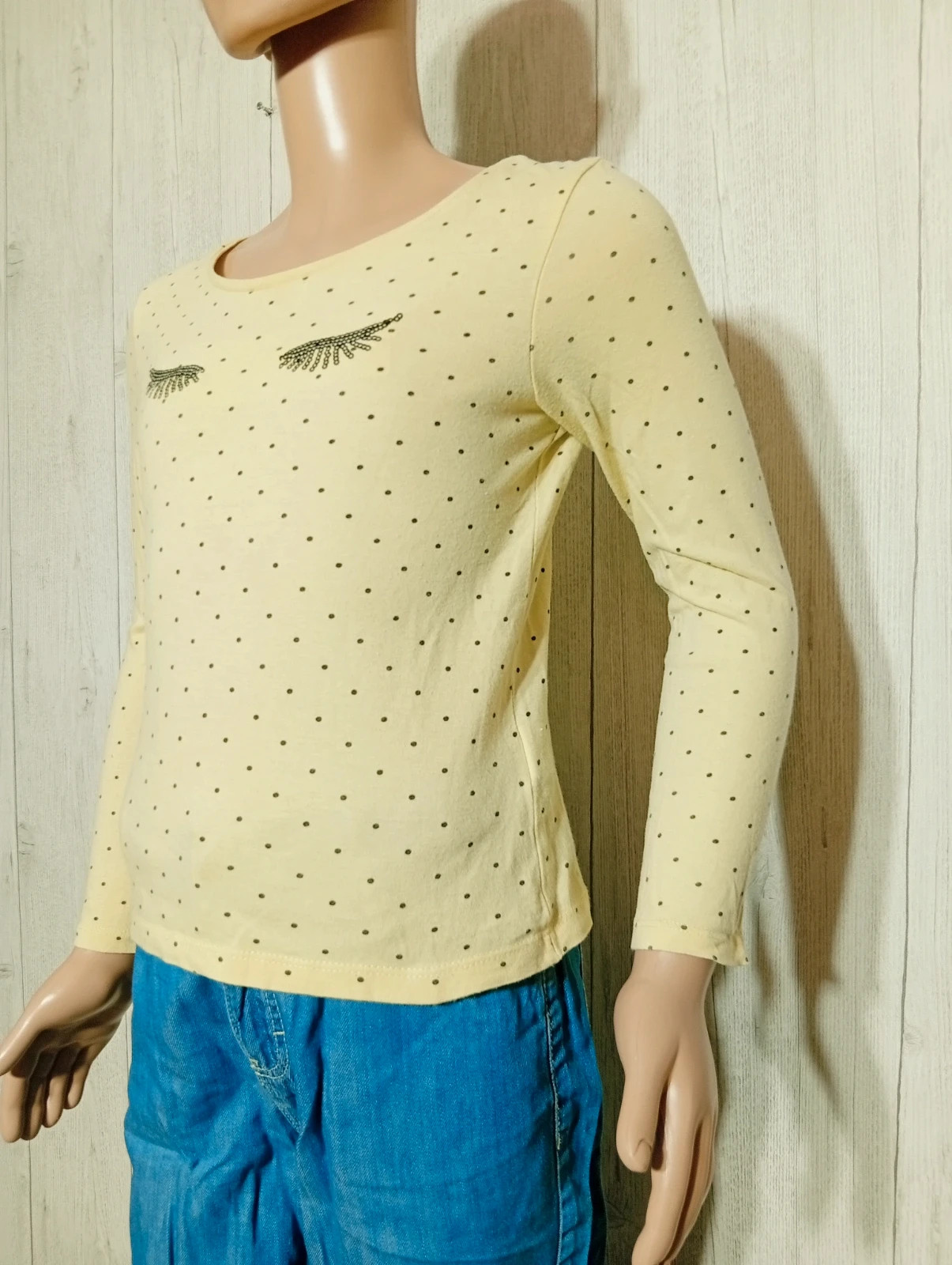 T-shirt imprimé manches longues fille-taille 7 ans (119/131 cm)-inextenso-couleur jaune et noir – In Extenso – taille 7 ans / 122 cm 5