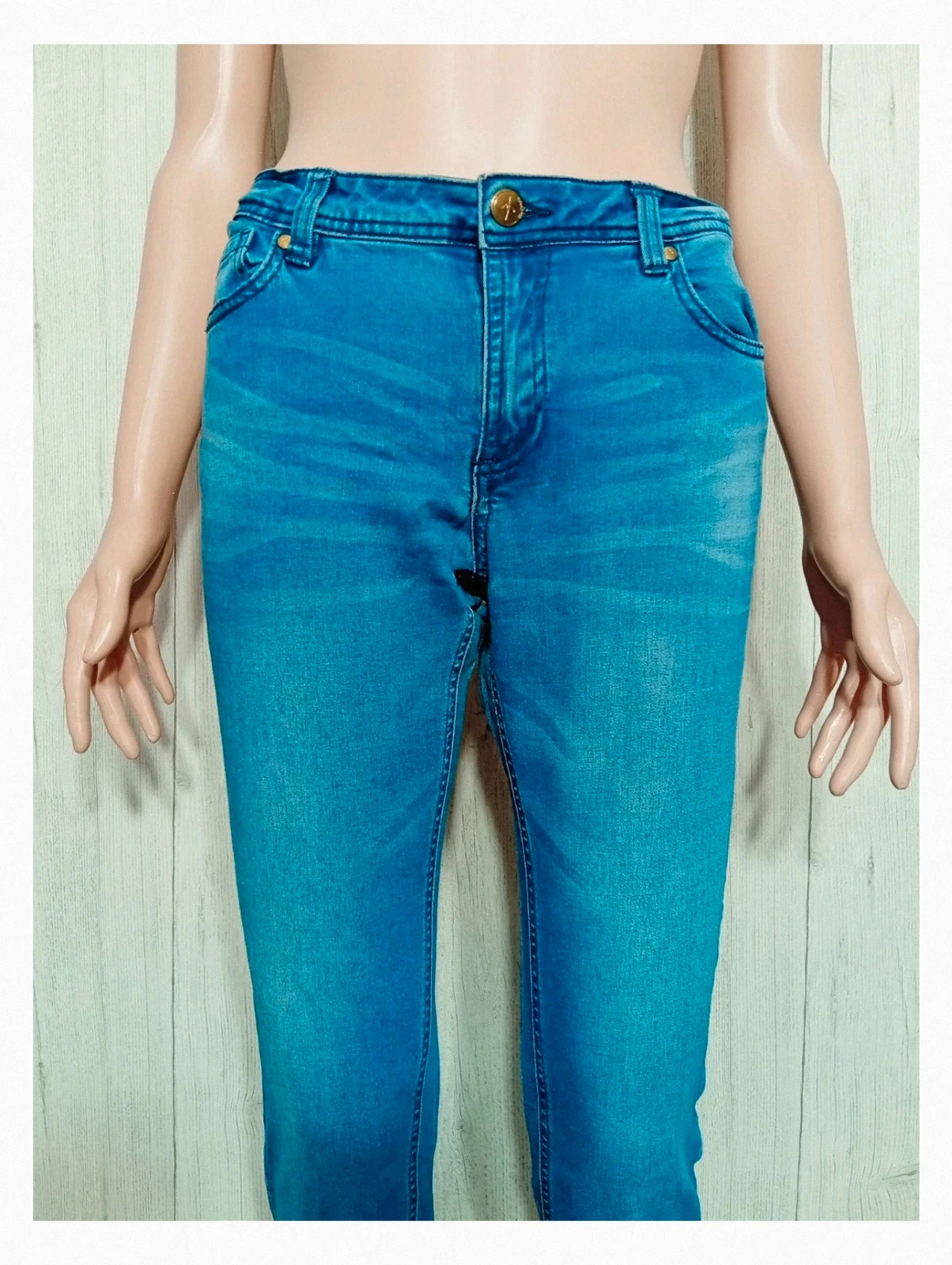 Jeans Mosquitos femme taille haute - taille L/40 - couleur bleu – Mosquitos – taille L / 40 / 12 2